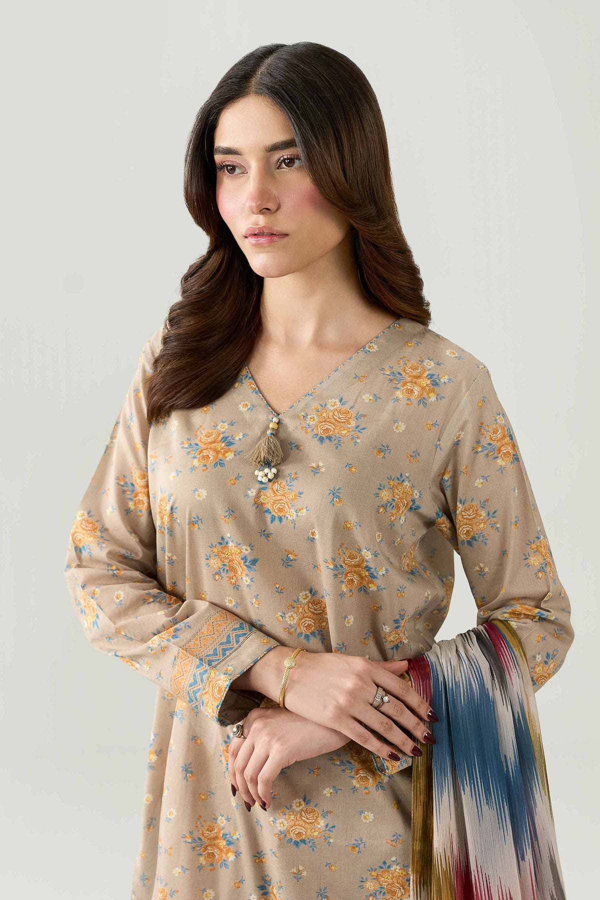 3 Piece - Digital Printed Suit - 42602186
