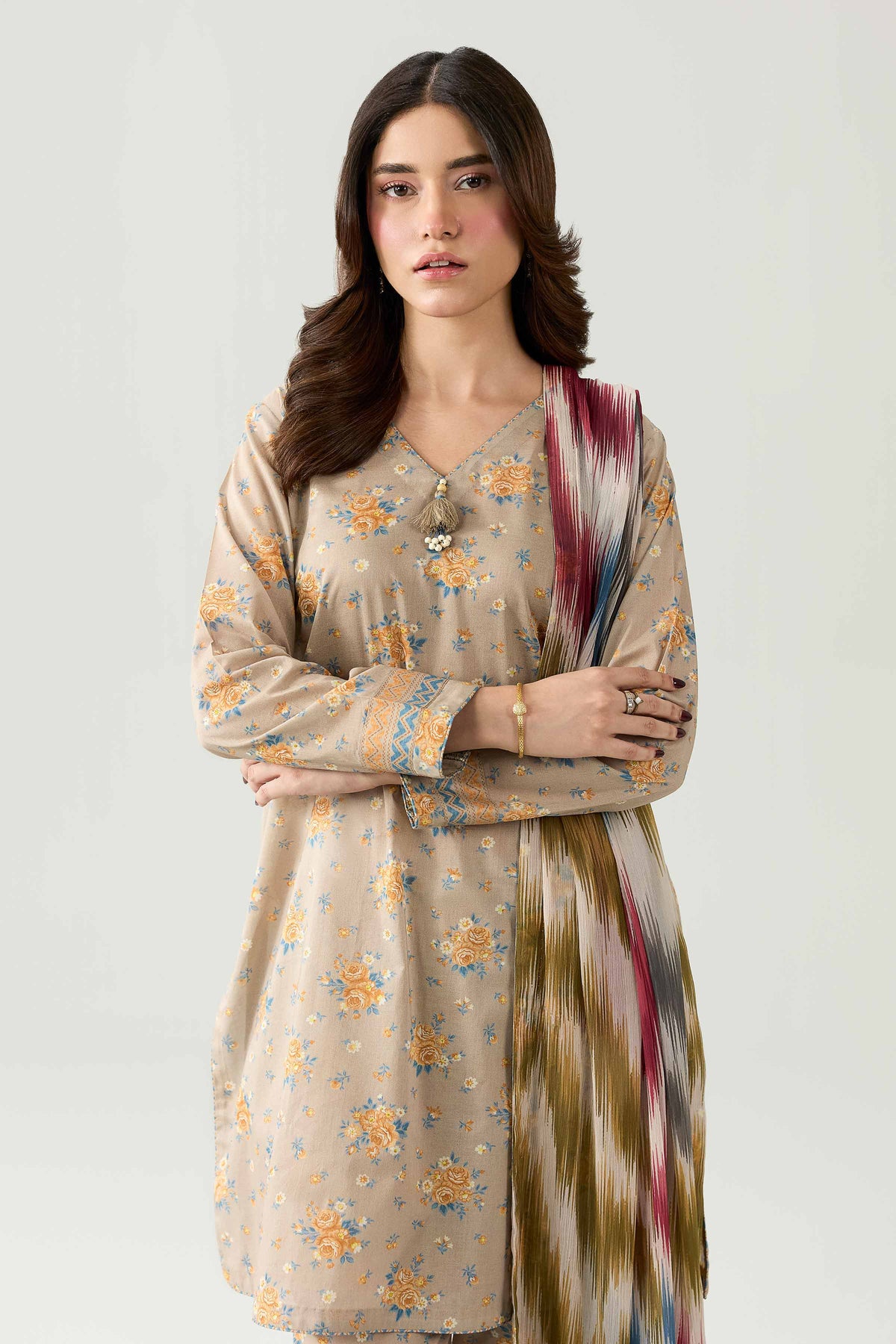 3 Piece - Digital Printed Suit - 42602186