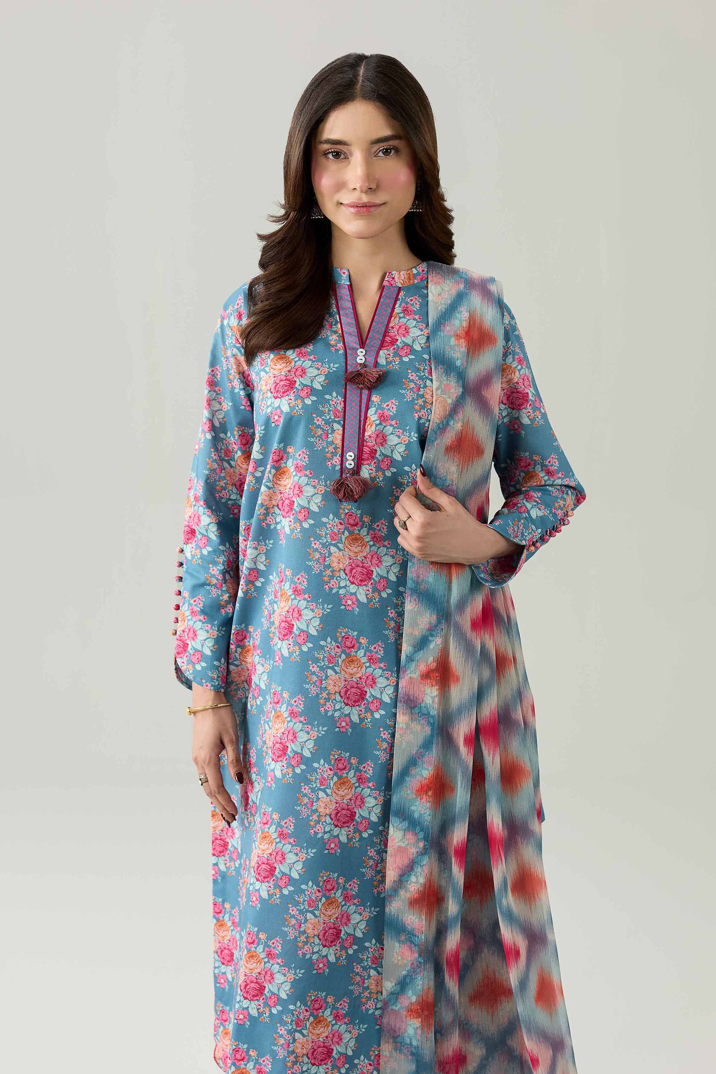 3 Piece - Digital Printed Suit - 42602187 for Women - Unstitched Collection | Shop Online