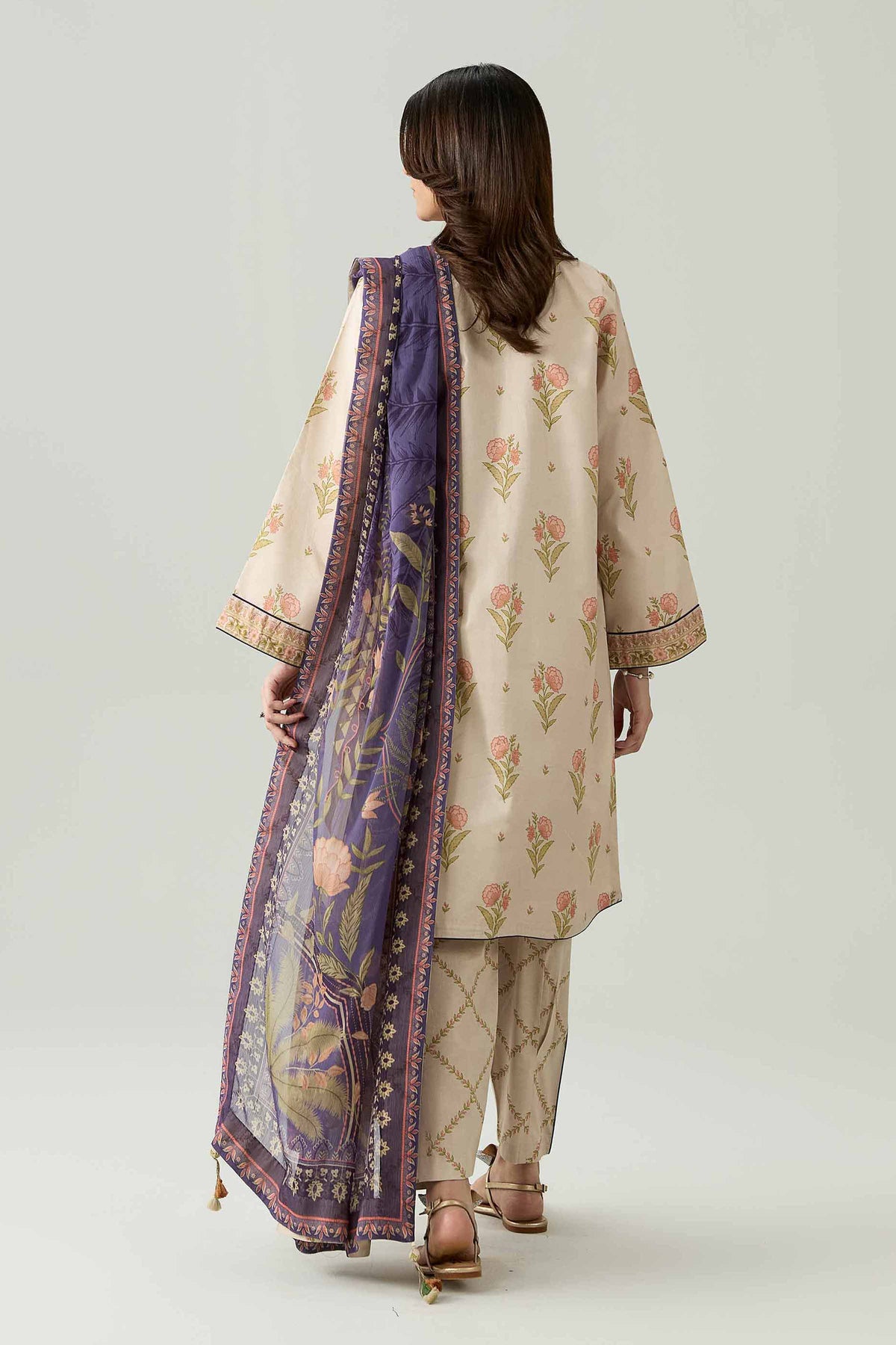 3 Piece - Digital Printed Suit - 42602192