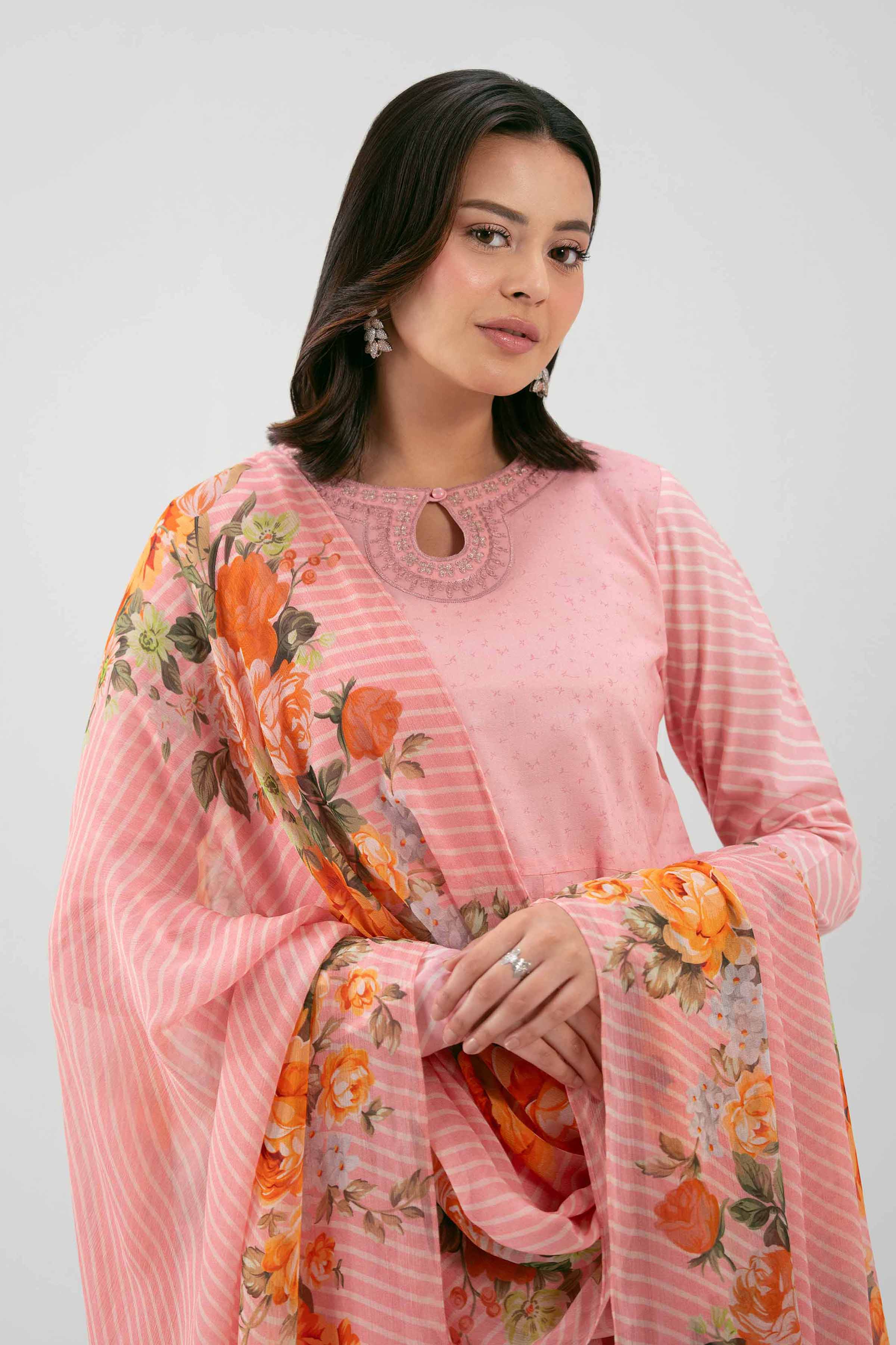 3 Piece - Embroidered Suit - 42619518 3PC Embroidered UNSTITCHED