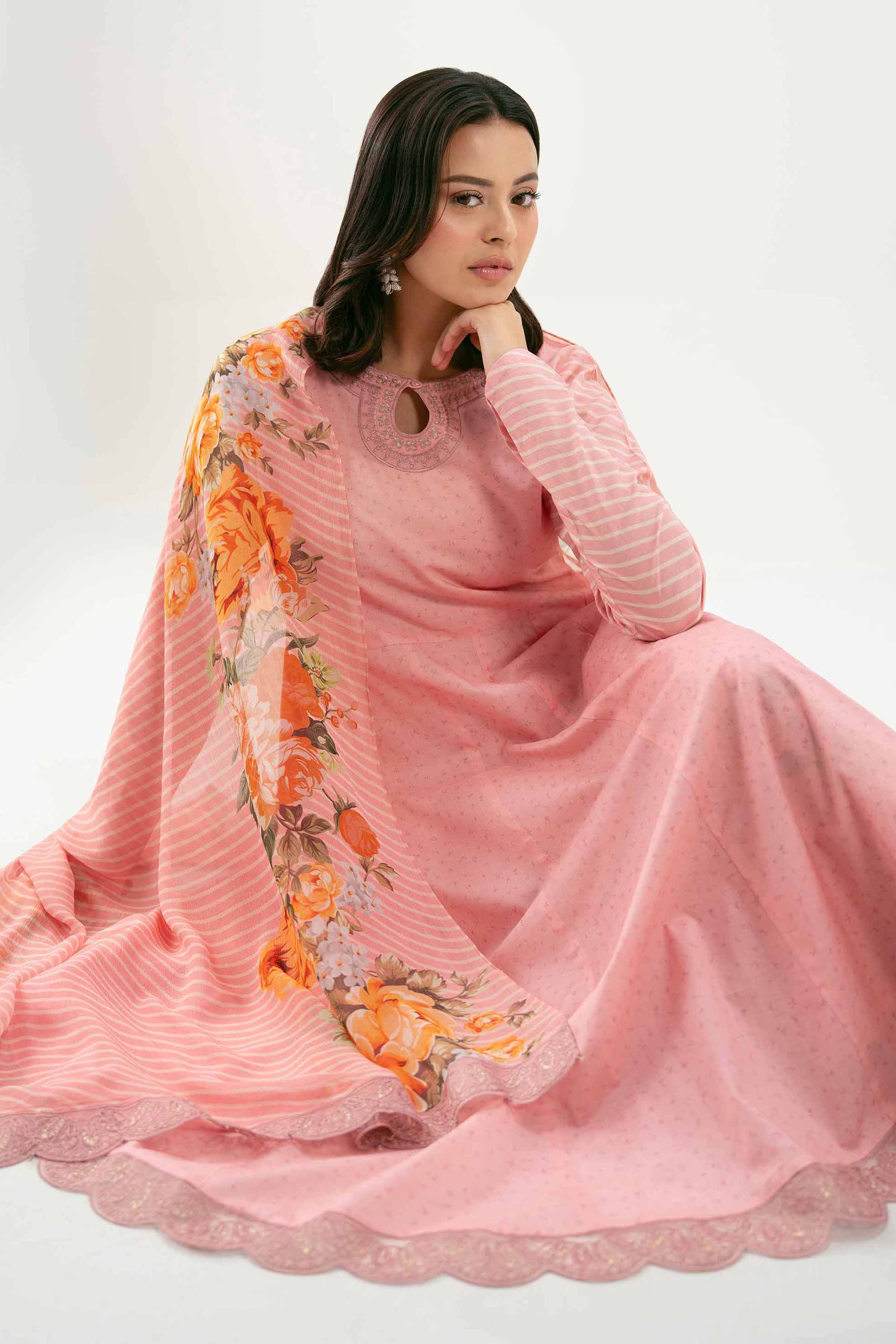 3 Piece - Embroidered Suit - 42619518 3PC Embroidered UNSTITCHED