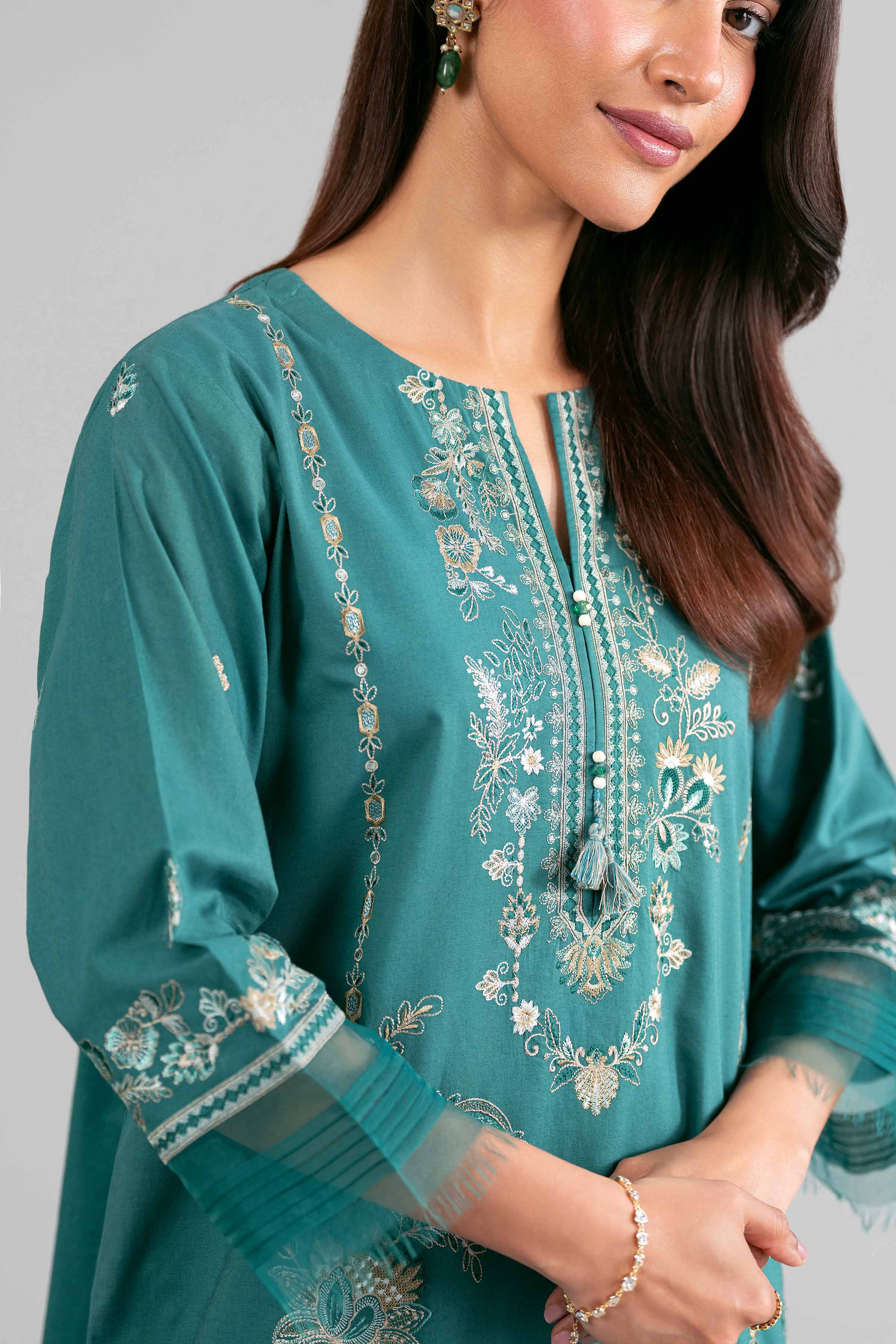3 Piece - Embroidered Suit - 42619947