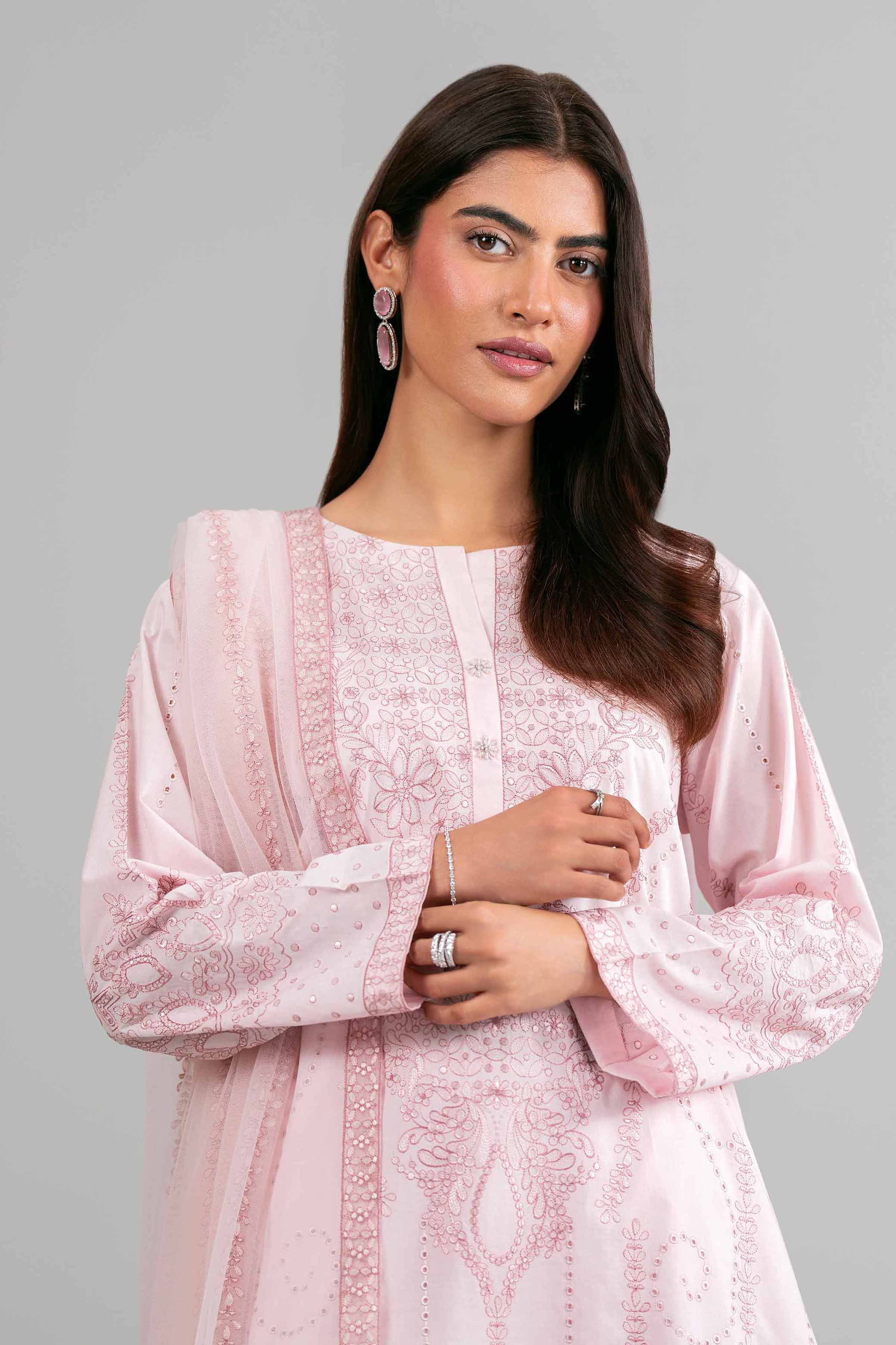 3 Piece - Embroidered Suit - 42619961 for Women - Ready to Stitch Collection | Nishat | Shop Online