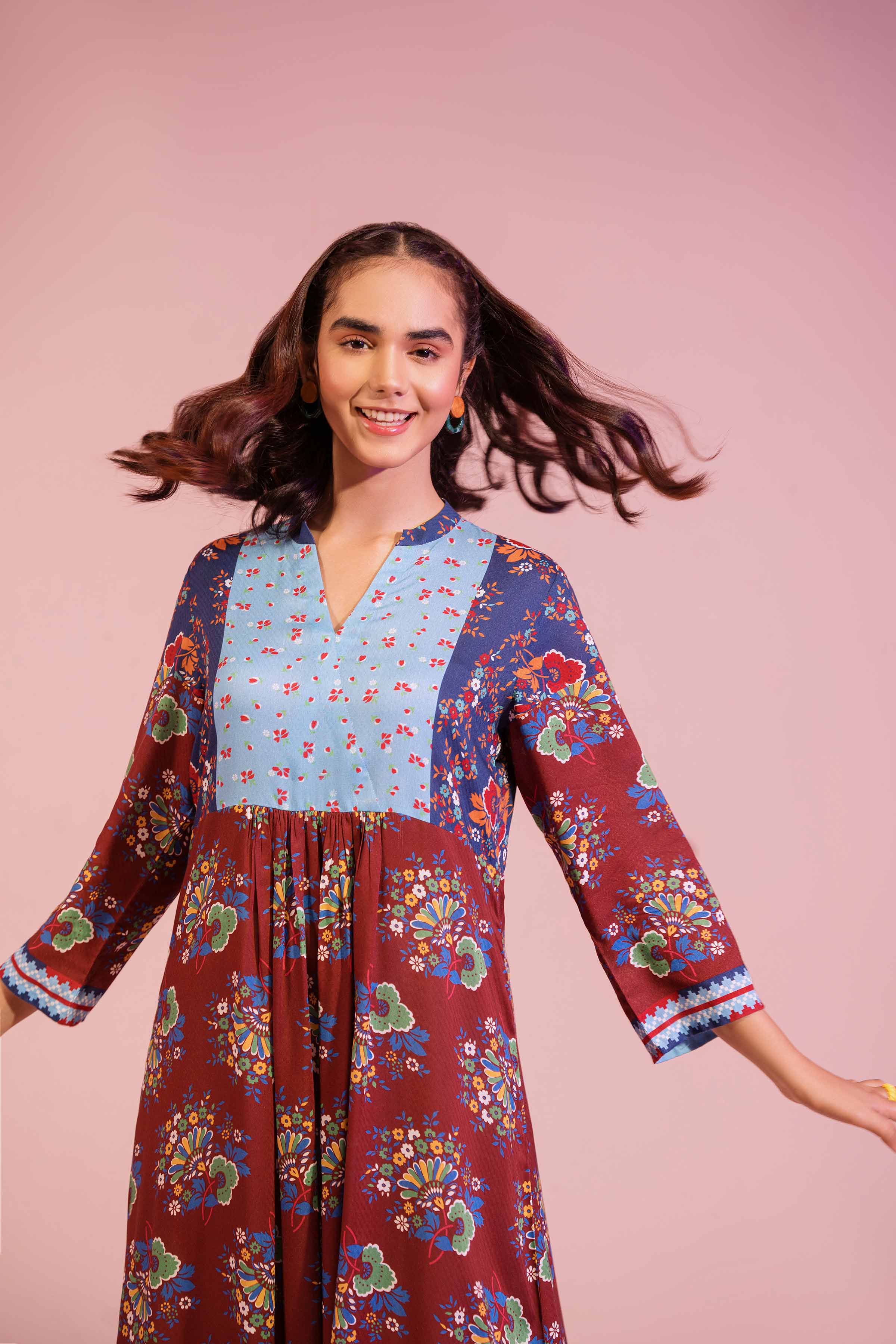 Printed Dress - AS23-48