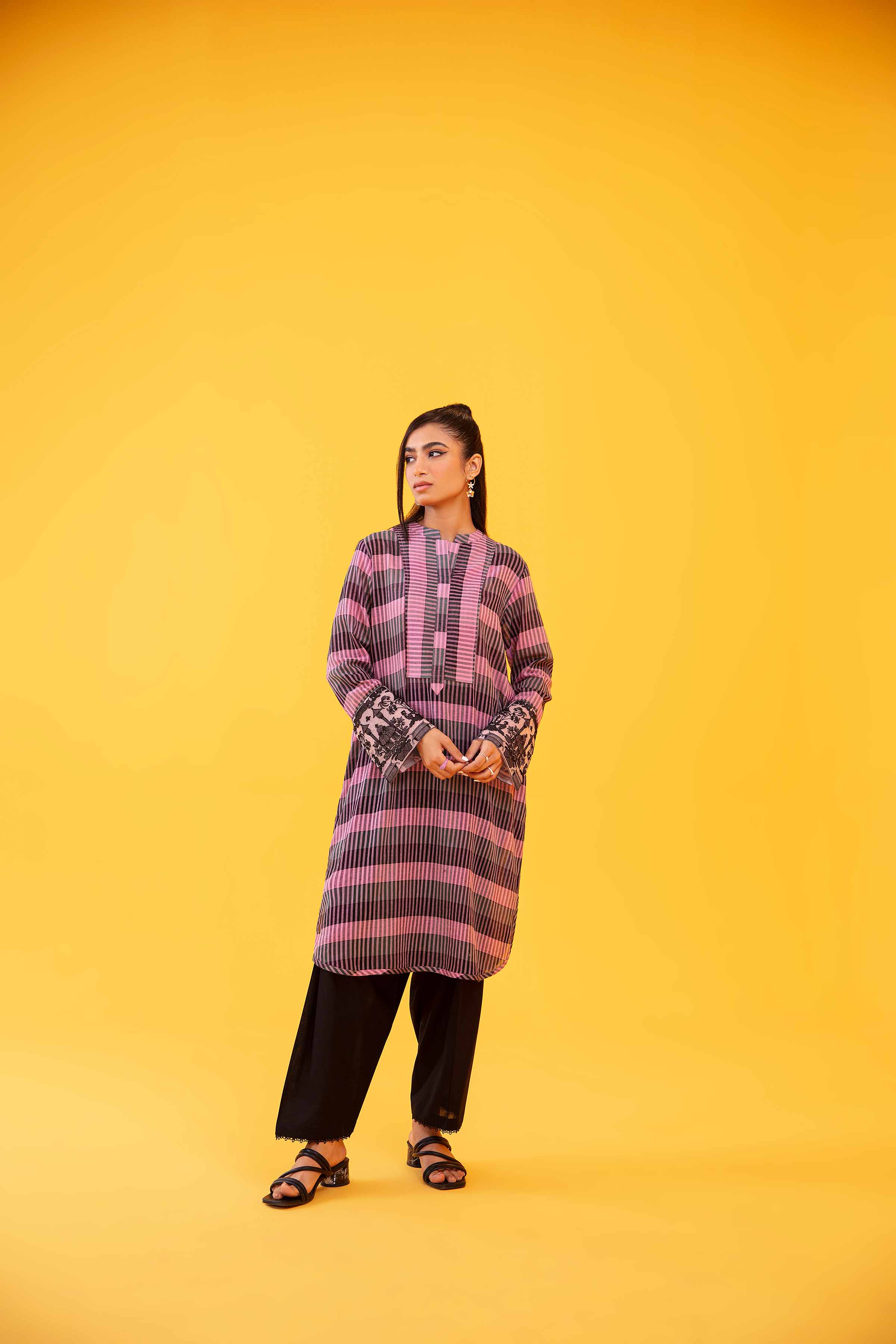 Printed Embroidered Tunic - AS23-63