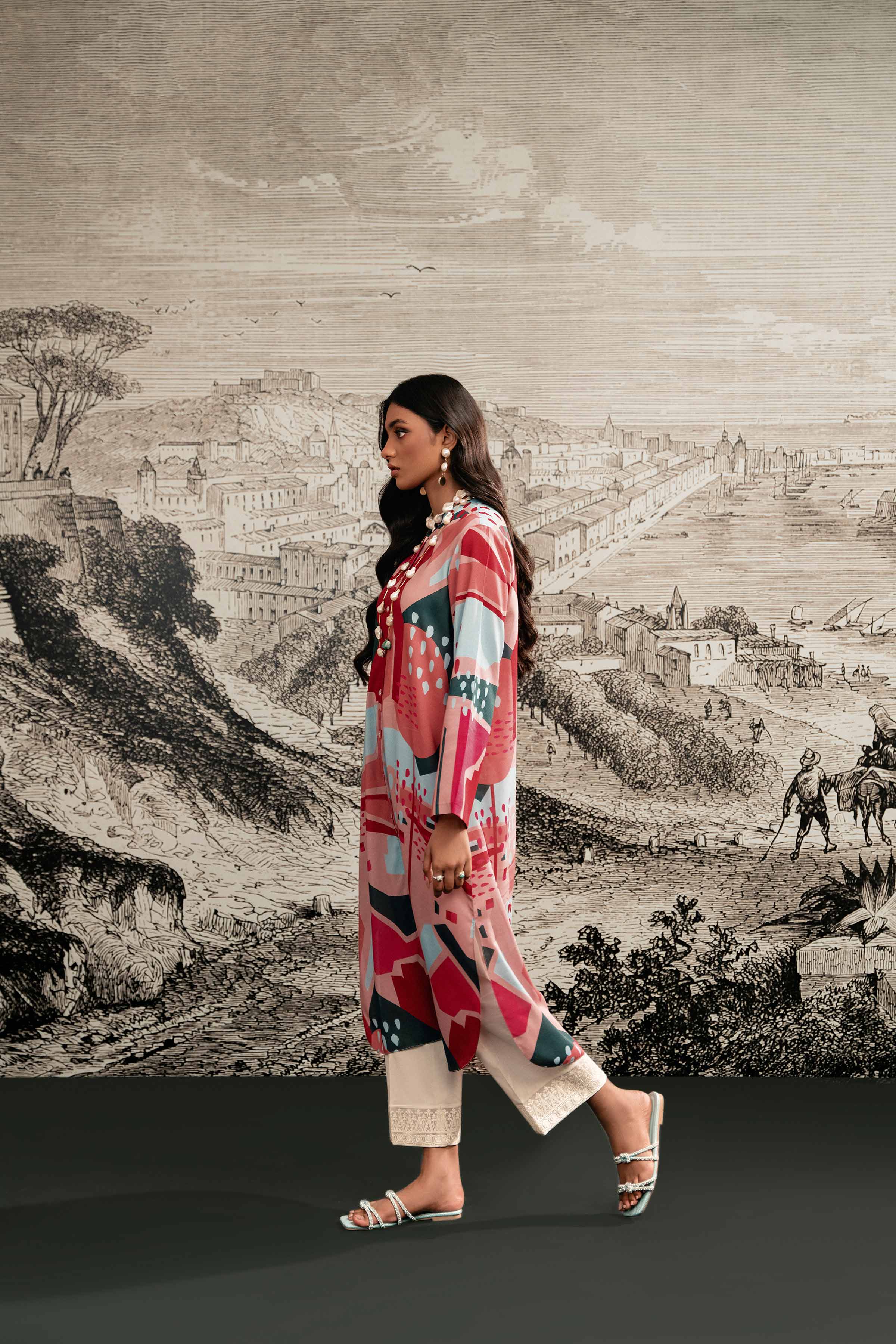 Printed Dress - AS23-75