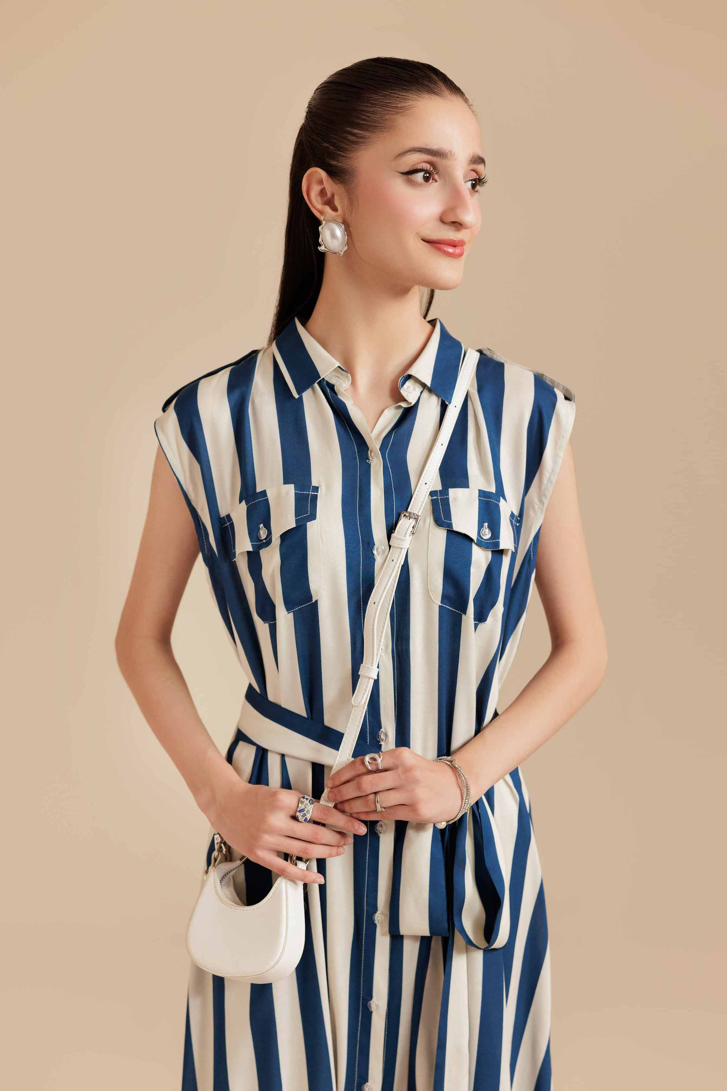 NISHATUAE - Multi Printed Lawn Ready to wear Dress
