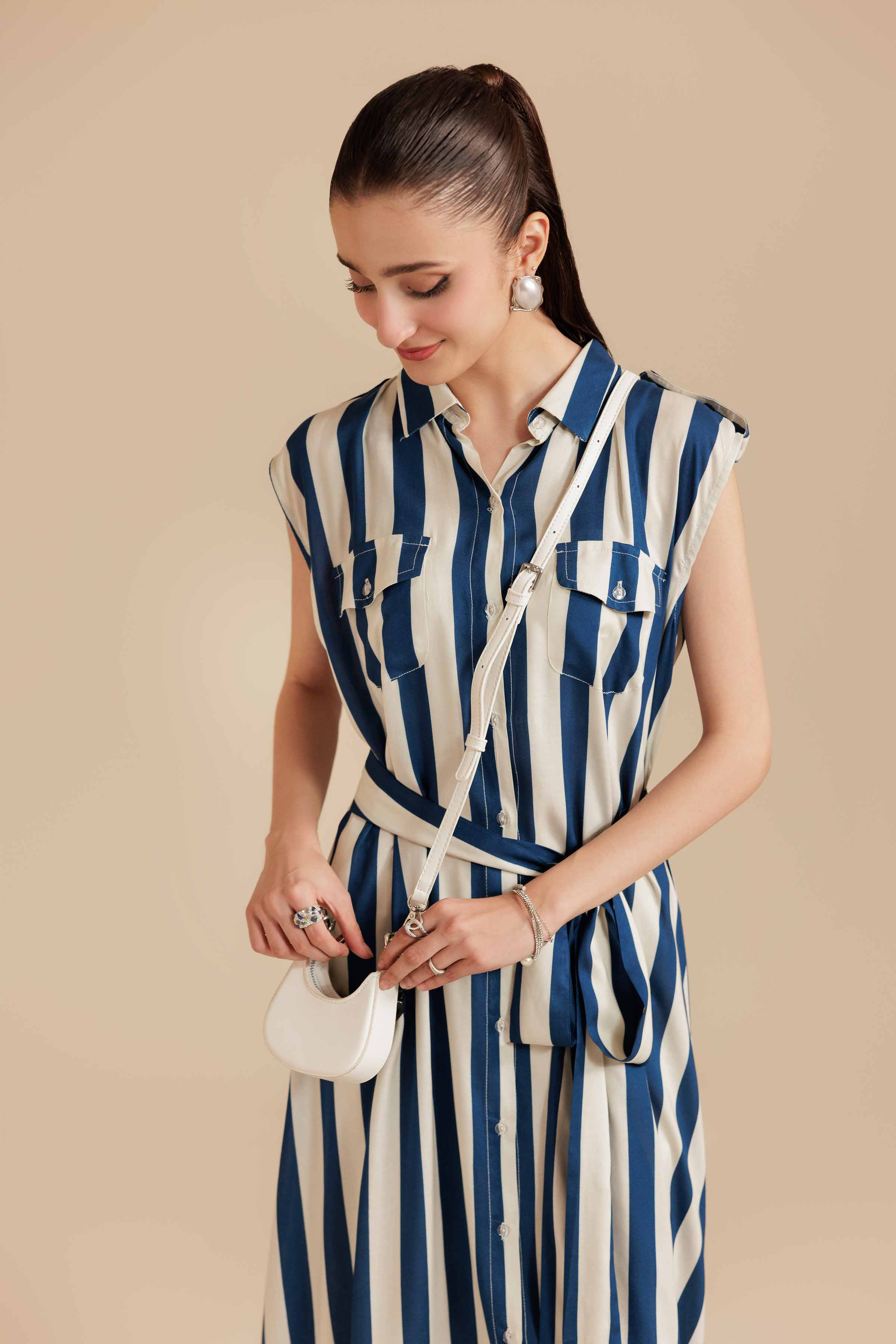 NISHATUAE - Multi Printed Lawn Ready to wear Dress