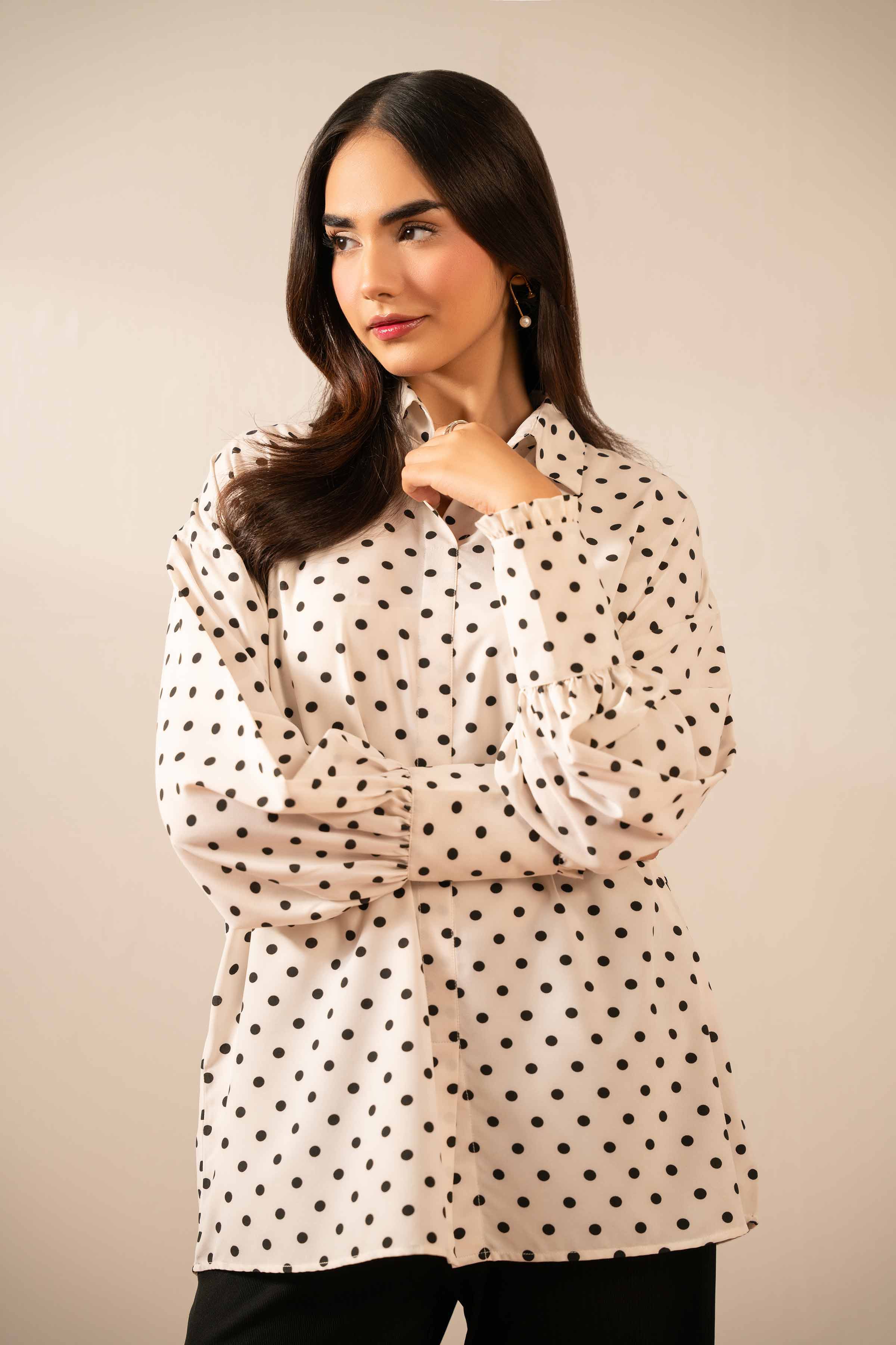 NISHATUAE - Multi Printed Voile Ready to wear Tunic