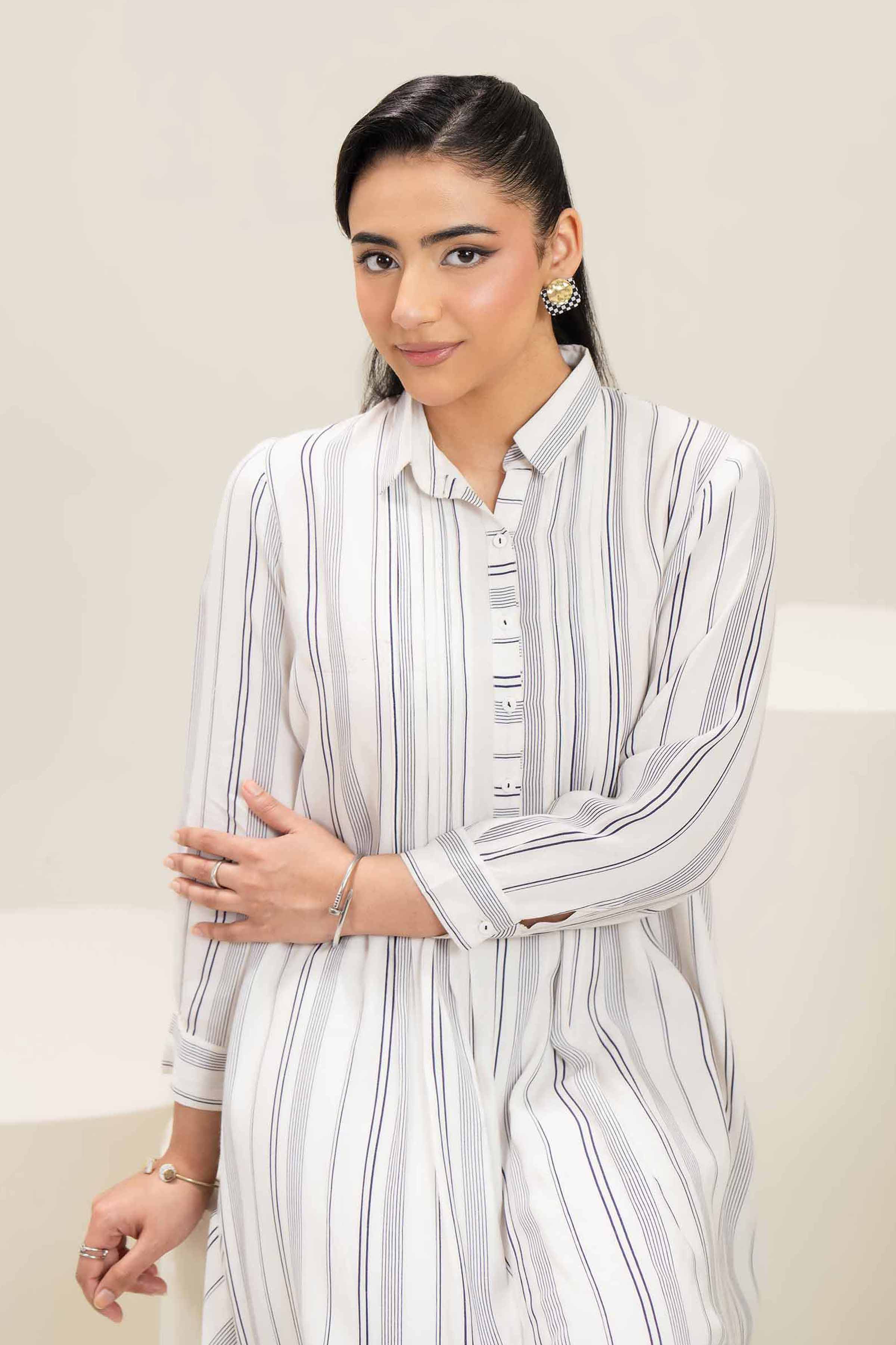 Printed Embroidered Dress - AS25-17