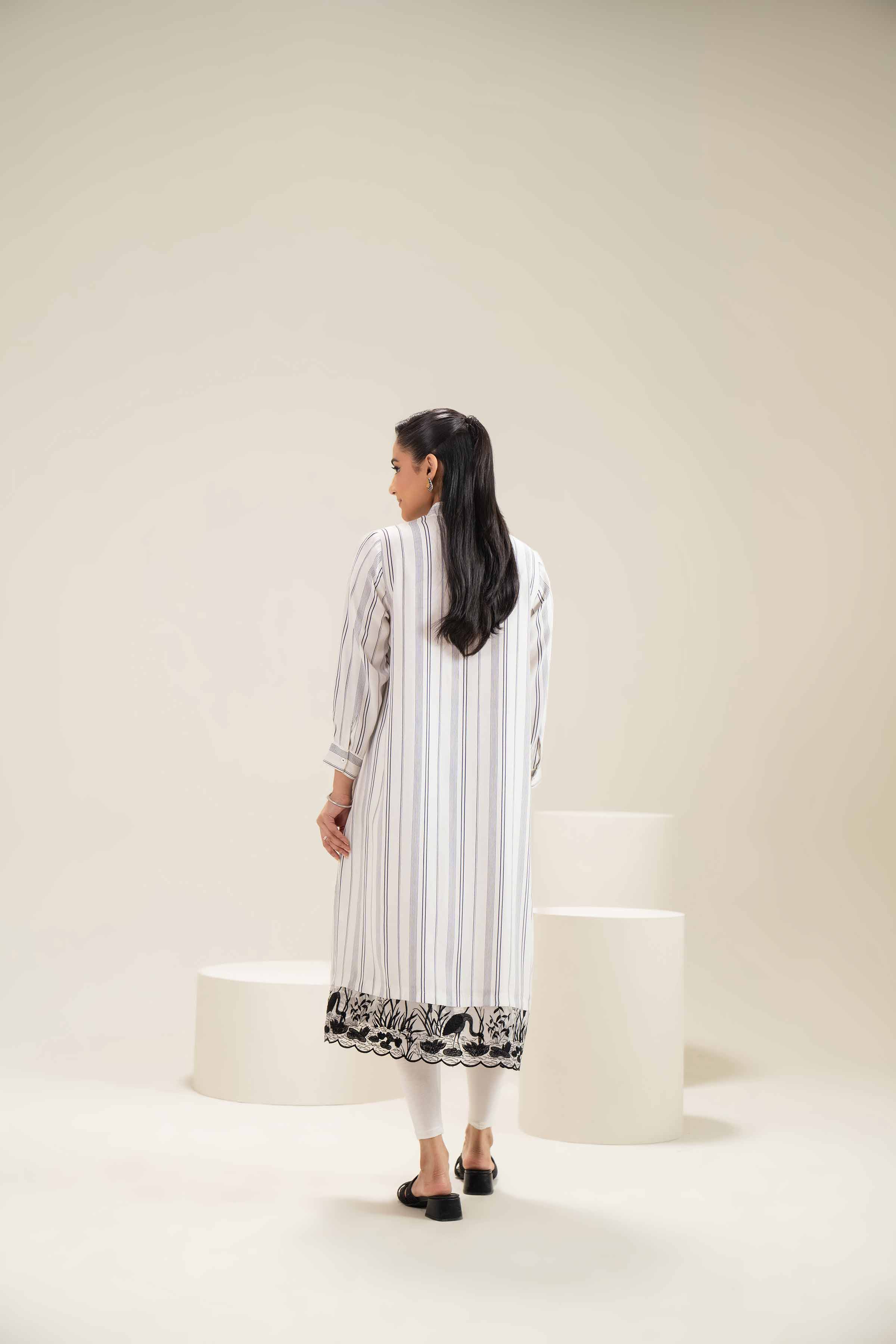 Printed Embroidered Dress - AS25-17