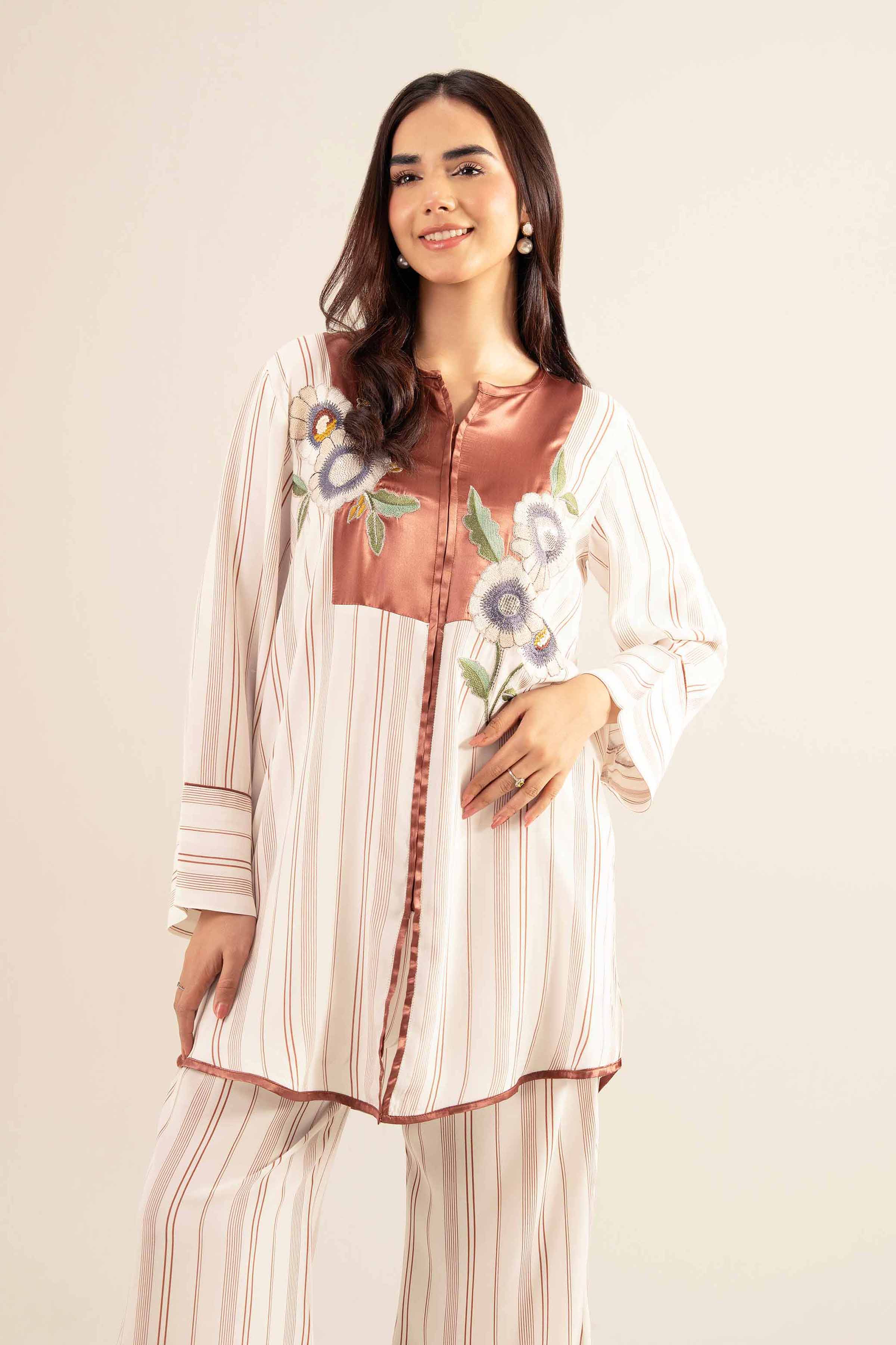 2 Piece - Embroidered Suit - AS25-36