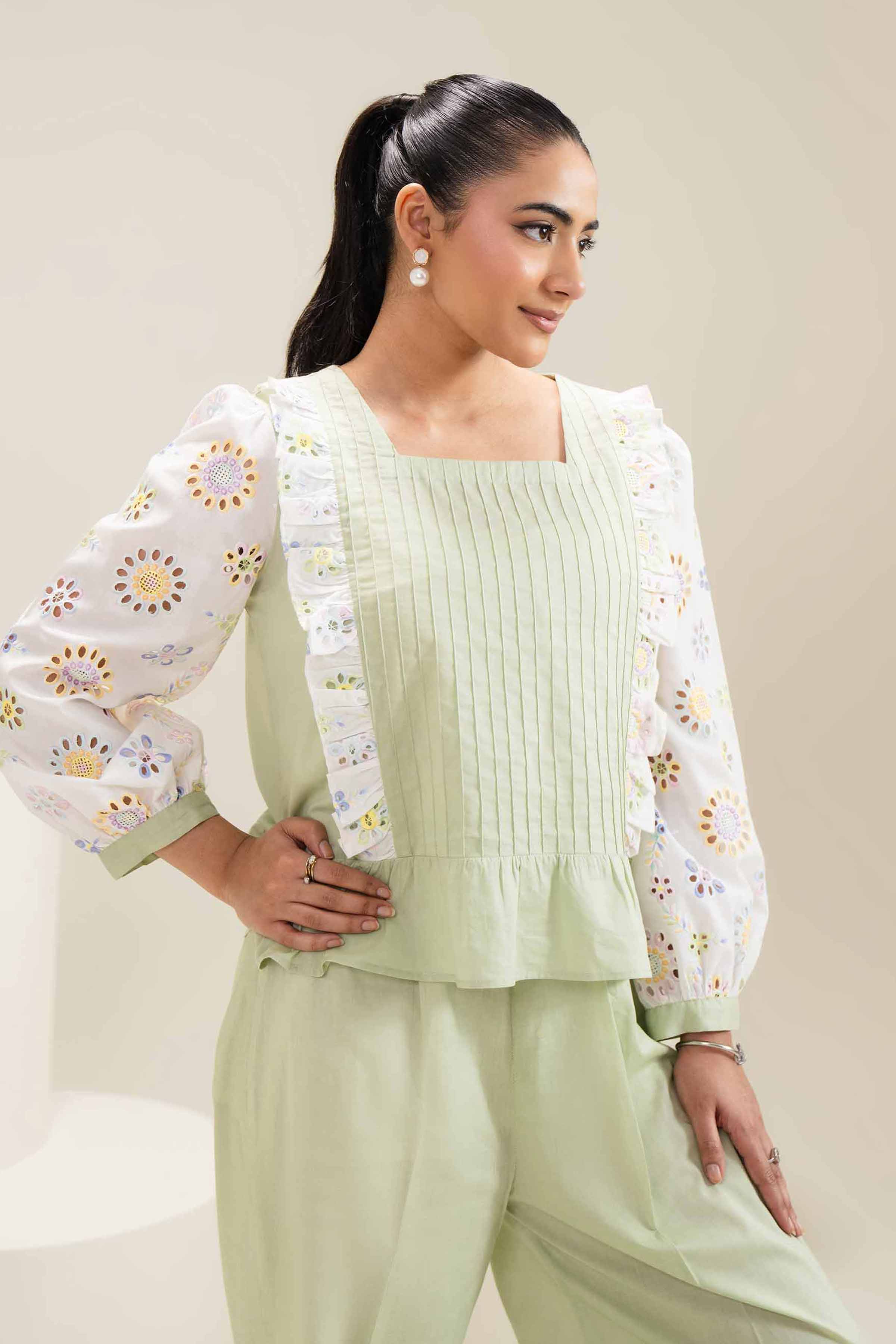 2 Piece - Embroidered Suit - AS25-50