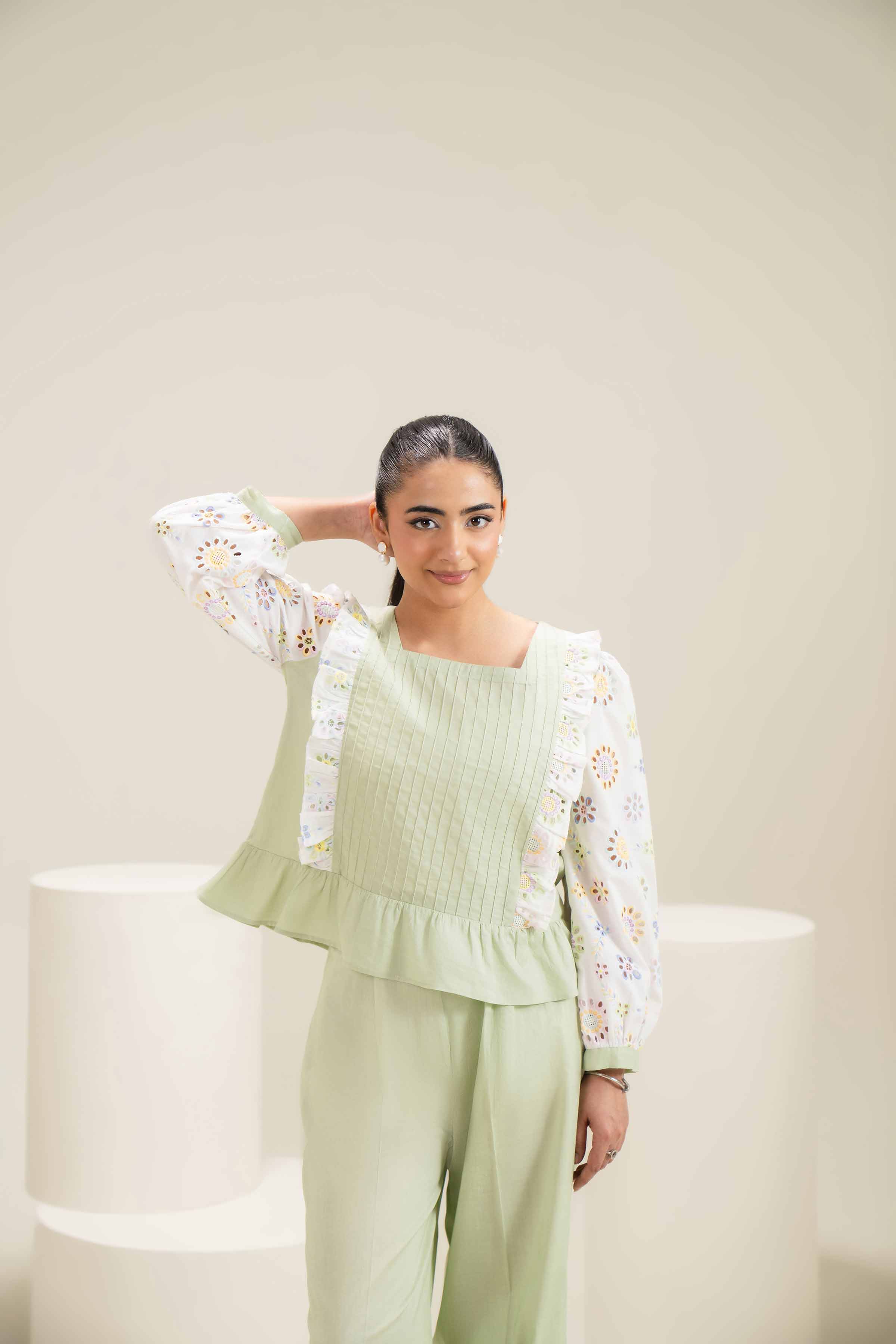 2 Piece - Embroidered Suit - AS25-50