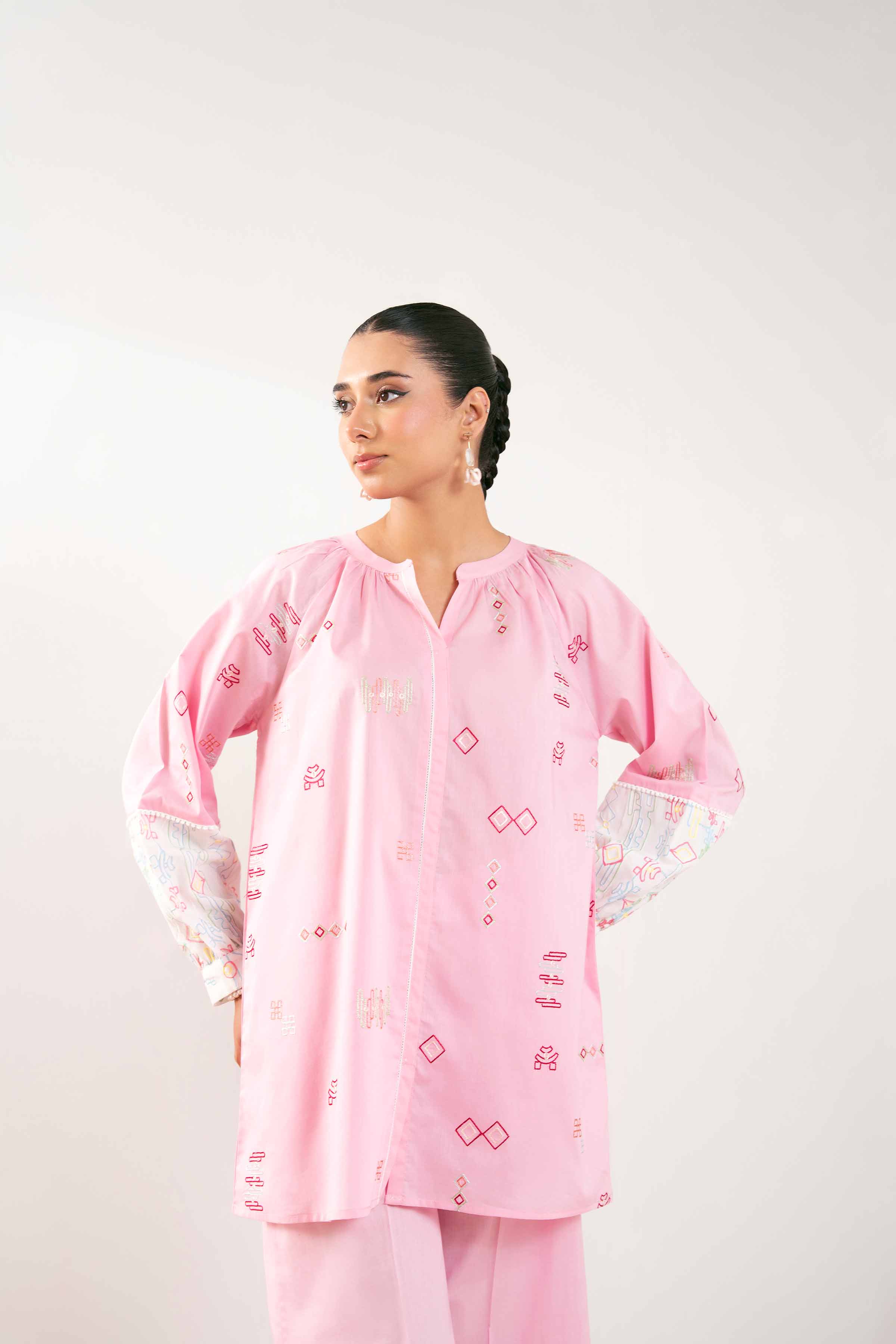 2 Piece - Embroidered Suit - AS25-94