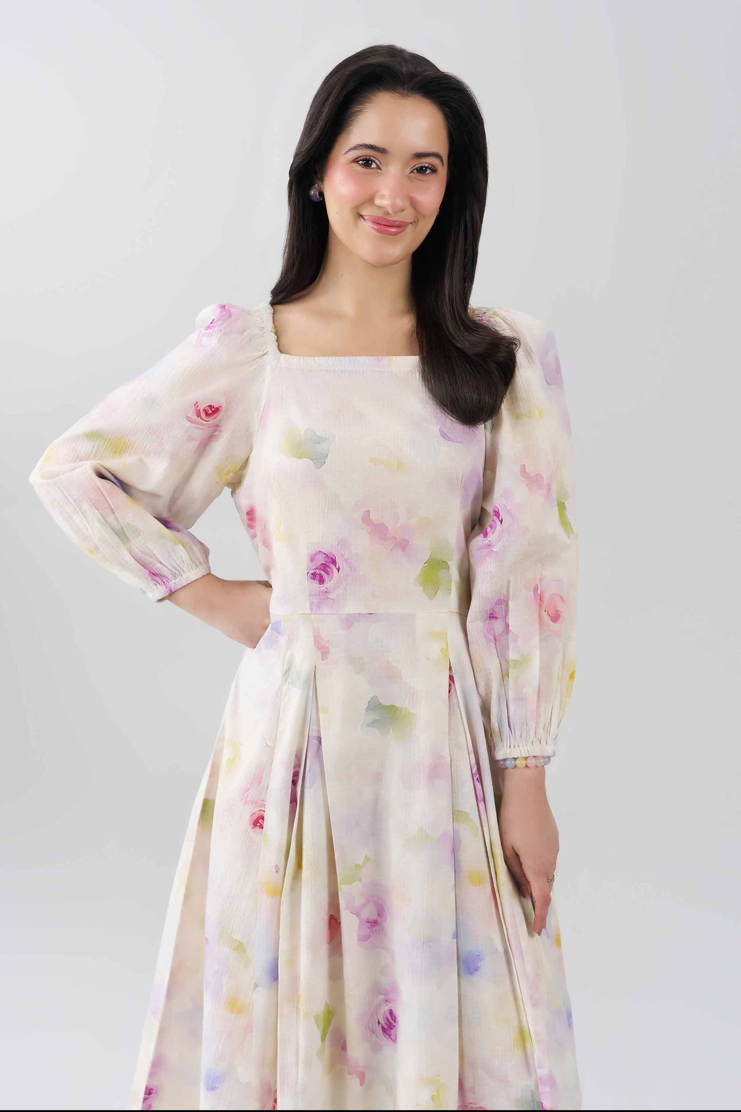 Printed Dress - AS26-05 Multi Seer Sucker 1PC Printed READY TO WEAR