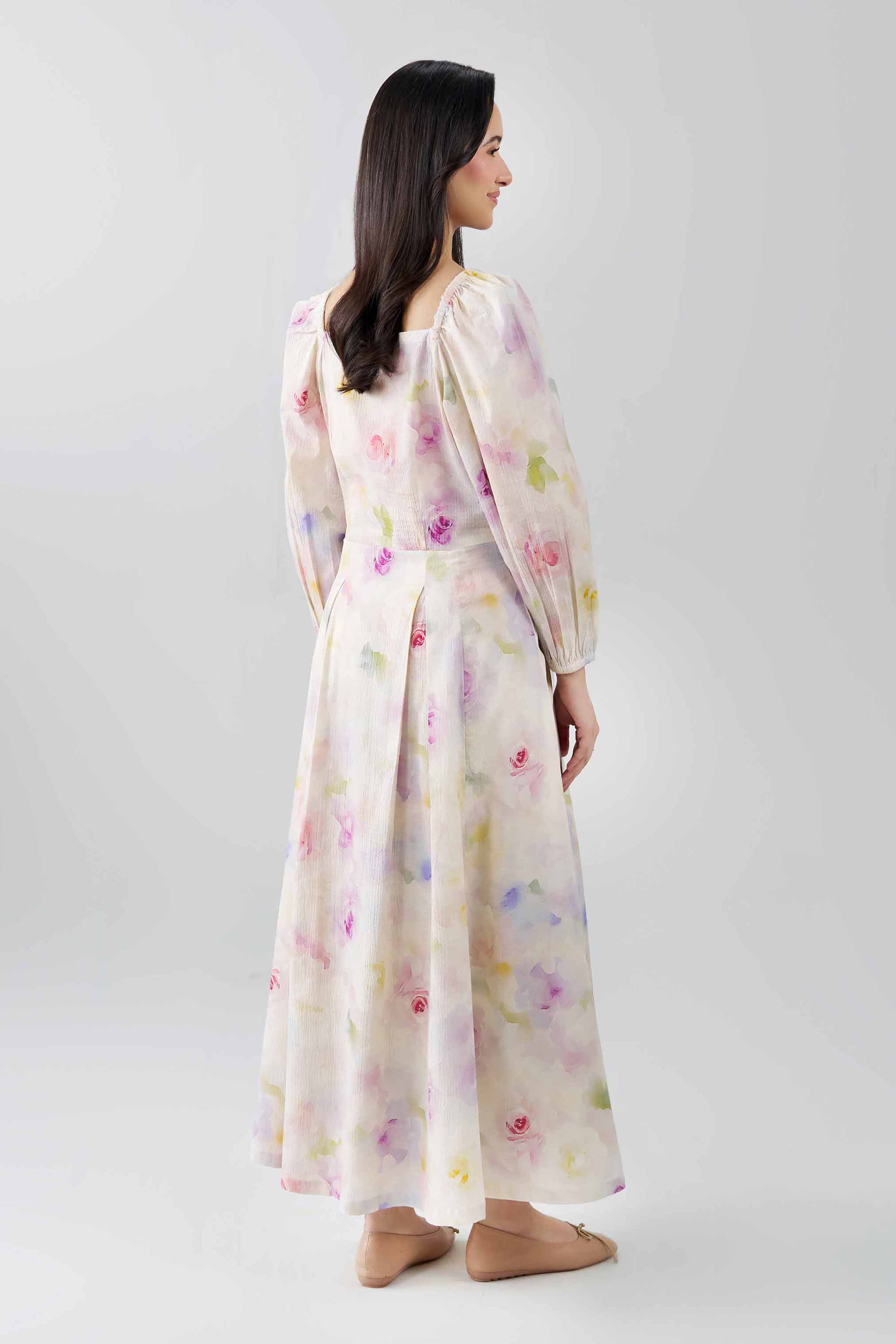 Printed Dress - AS26-05 Multi Seer Sucker 1PC Printed READY TO WEAR