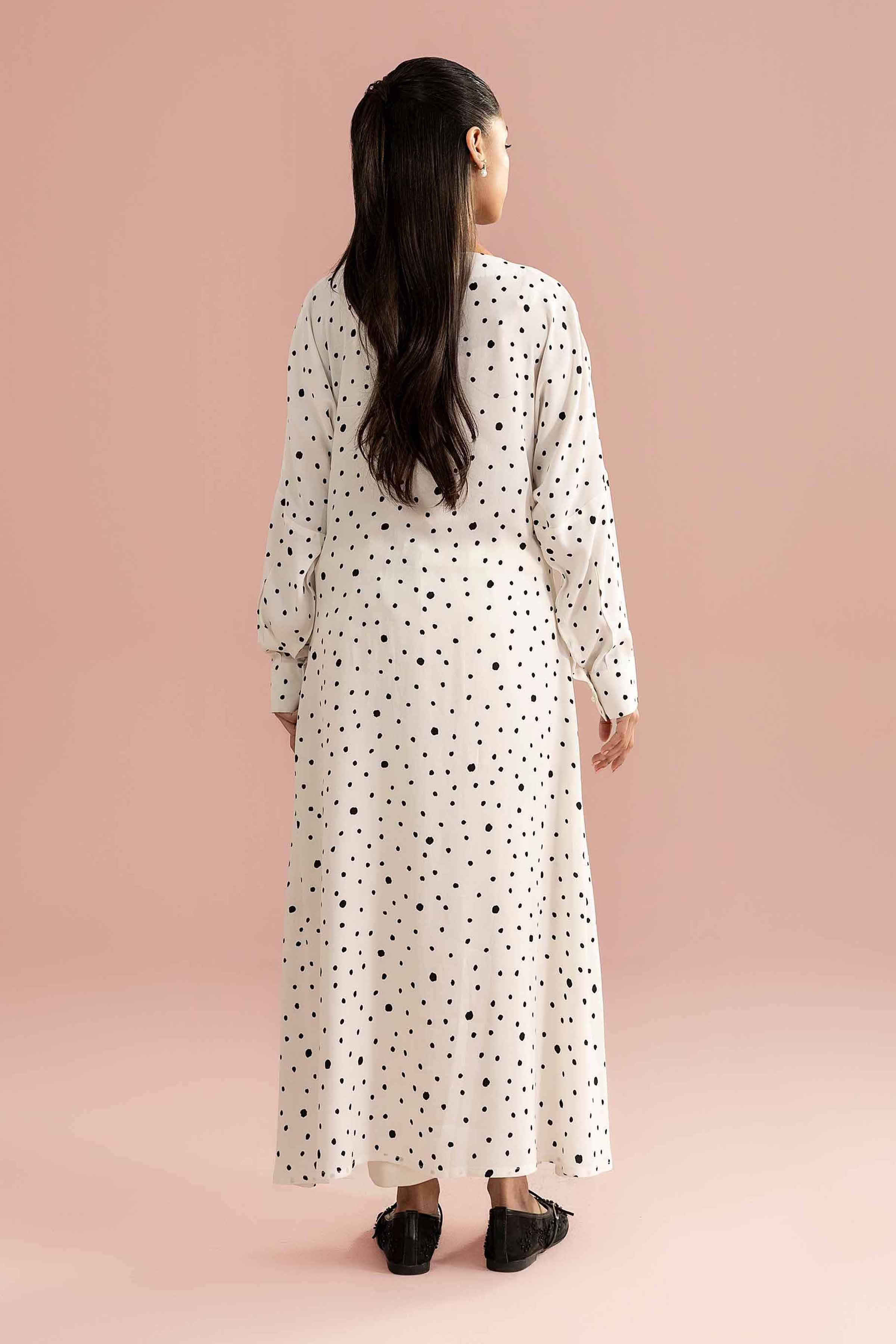 Printed Dress - AS26-105 White Grip 1PC Printed READY TO WEAR