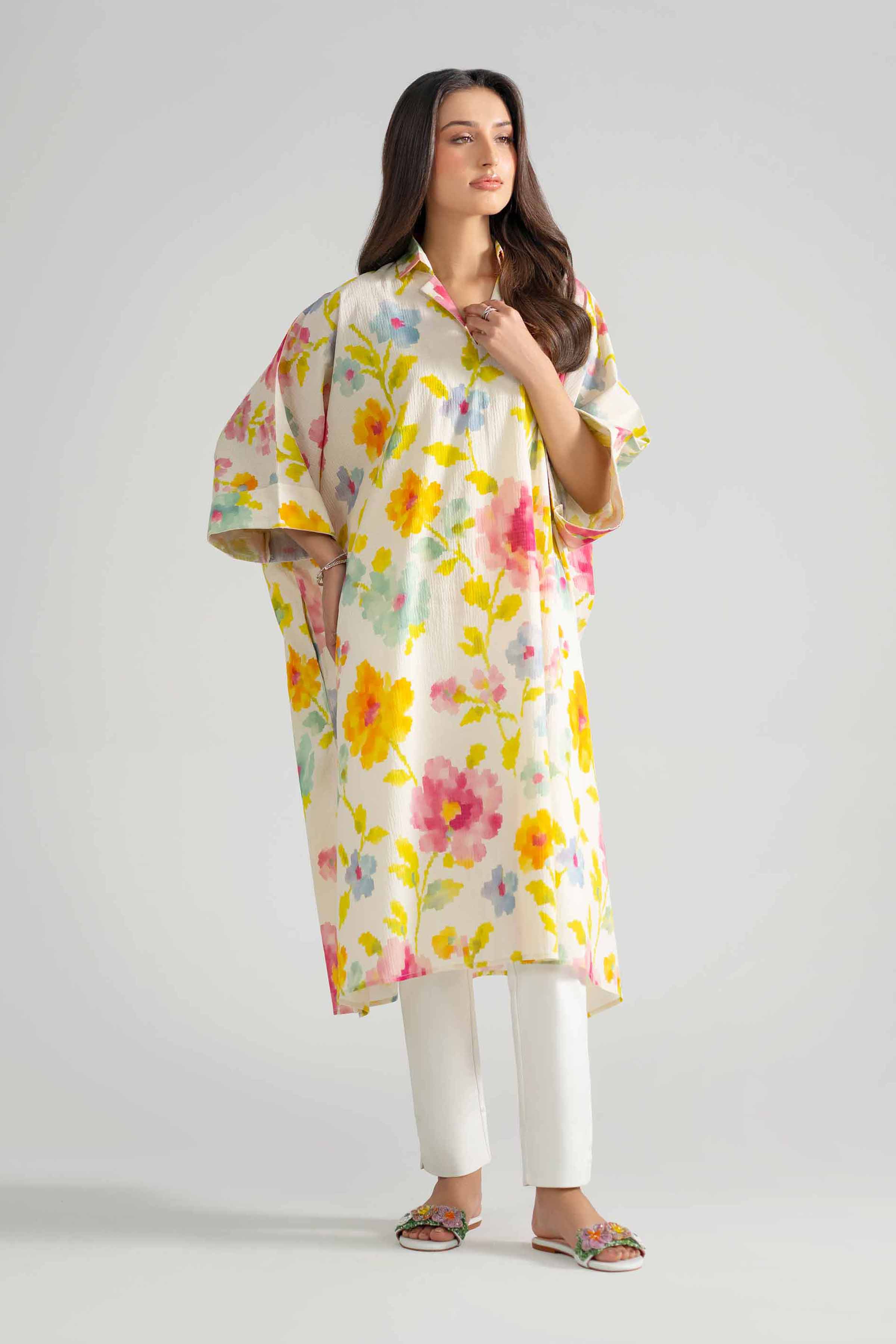 Printed Dress - AS26-30 Multi Seer Sucker 1PC Printed READY TO WEAR