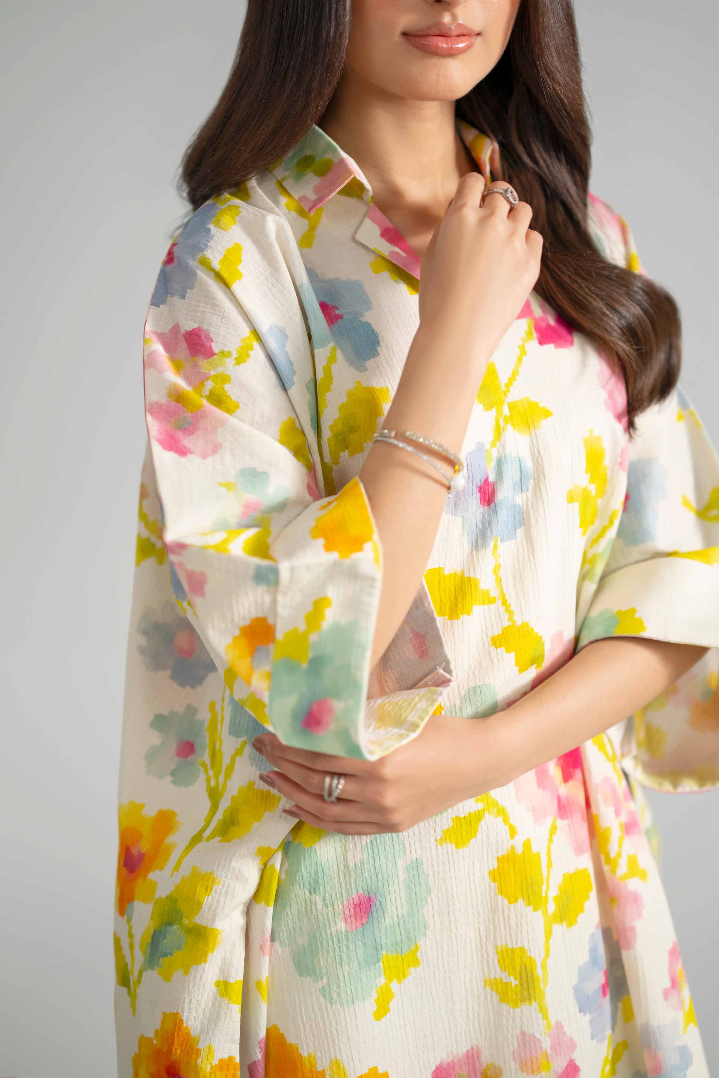 Printed Dress - AS26-30 Multi Seer Sucker 1PC Printed READY TO WEAR