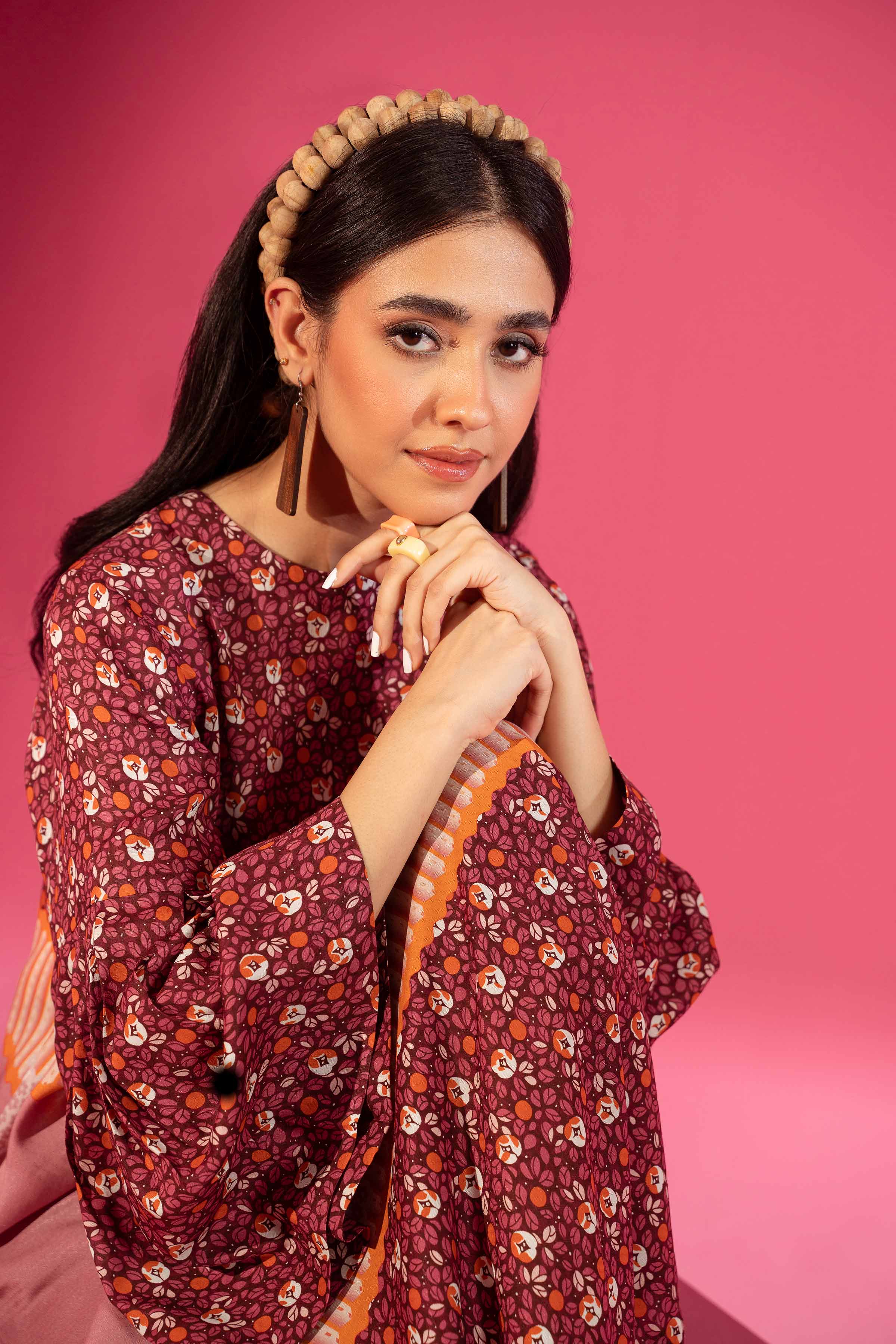 Printed Long Dress - AW23-20