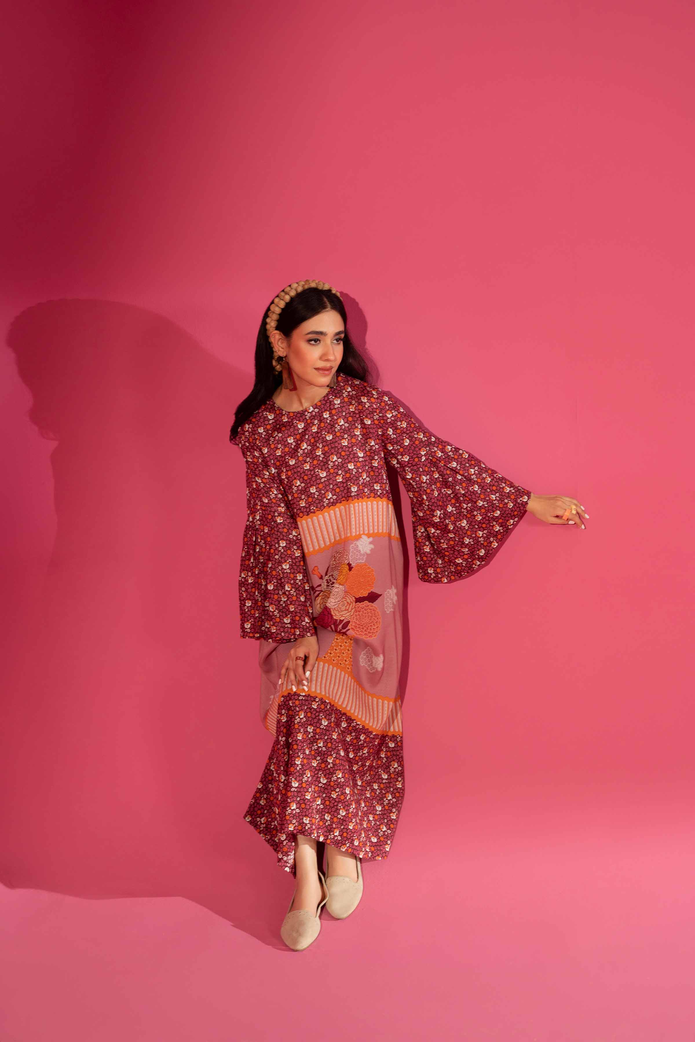 Printed Long Dress - AW23-20