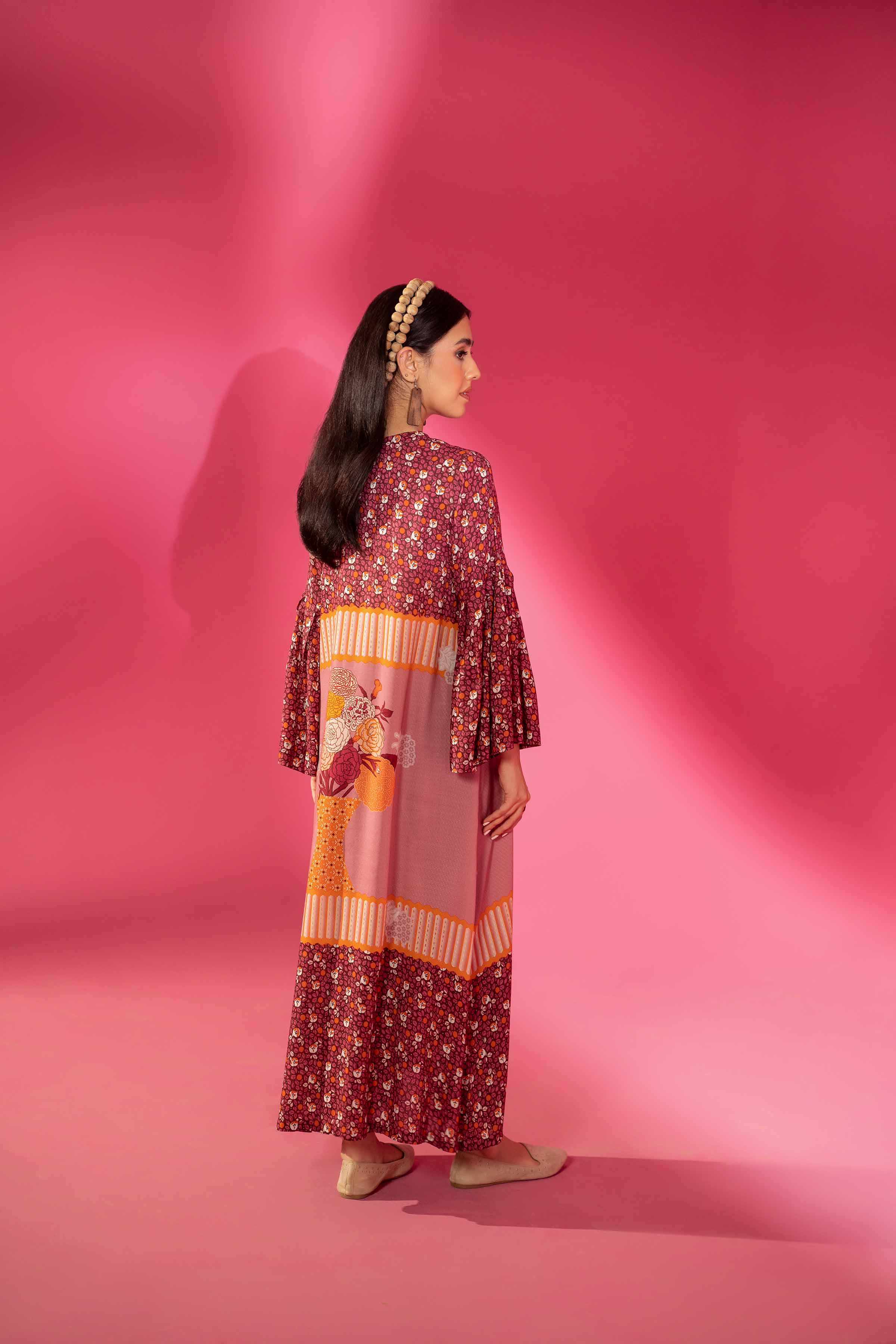 Printed Long Dress - AW23-20