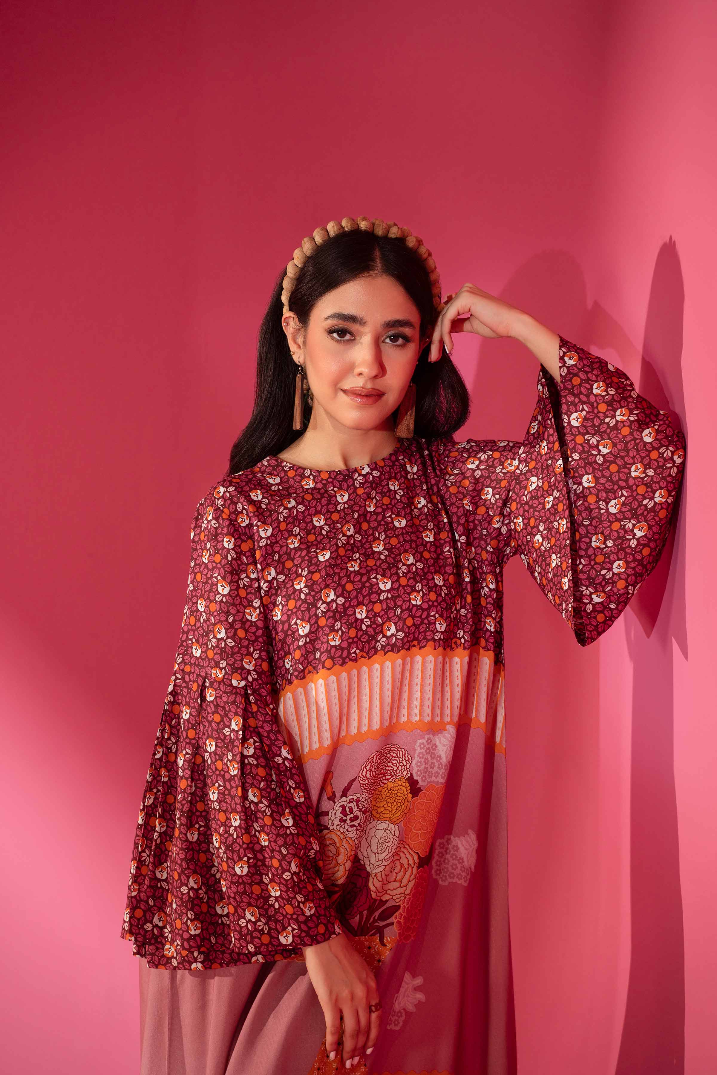 Printed Long Dress - AW23-20