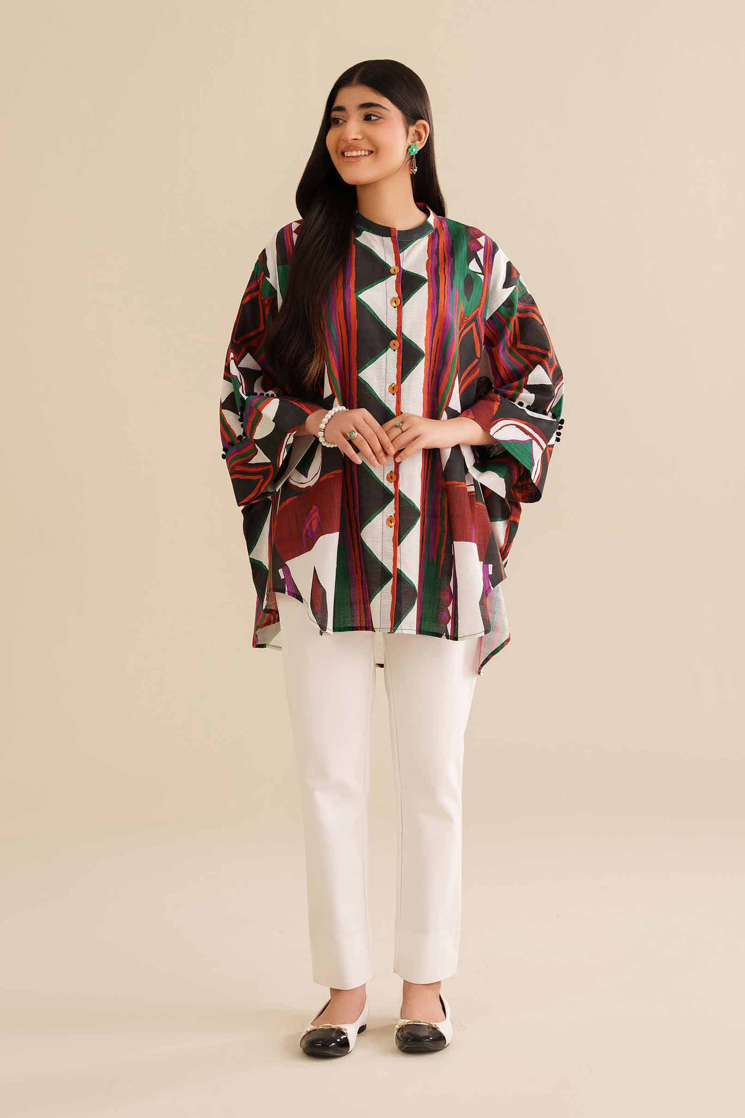 NISHATUAE - Multi Printed Khaddar Ready to wear Tunic