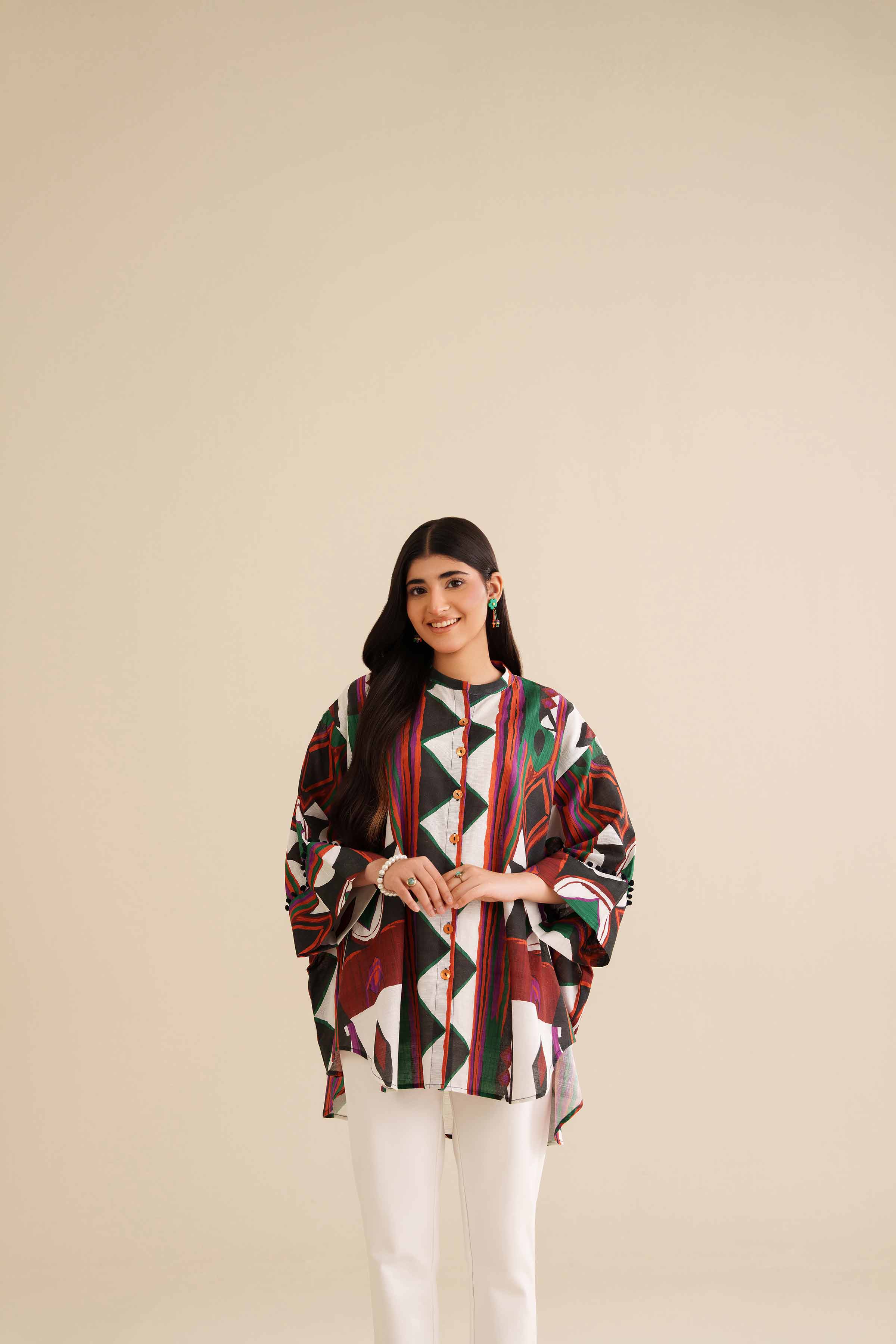 NISHATUAE - Multi Printed Khaddar Ready to wear Tunic