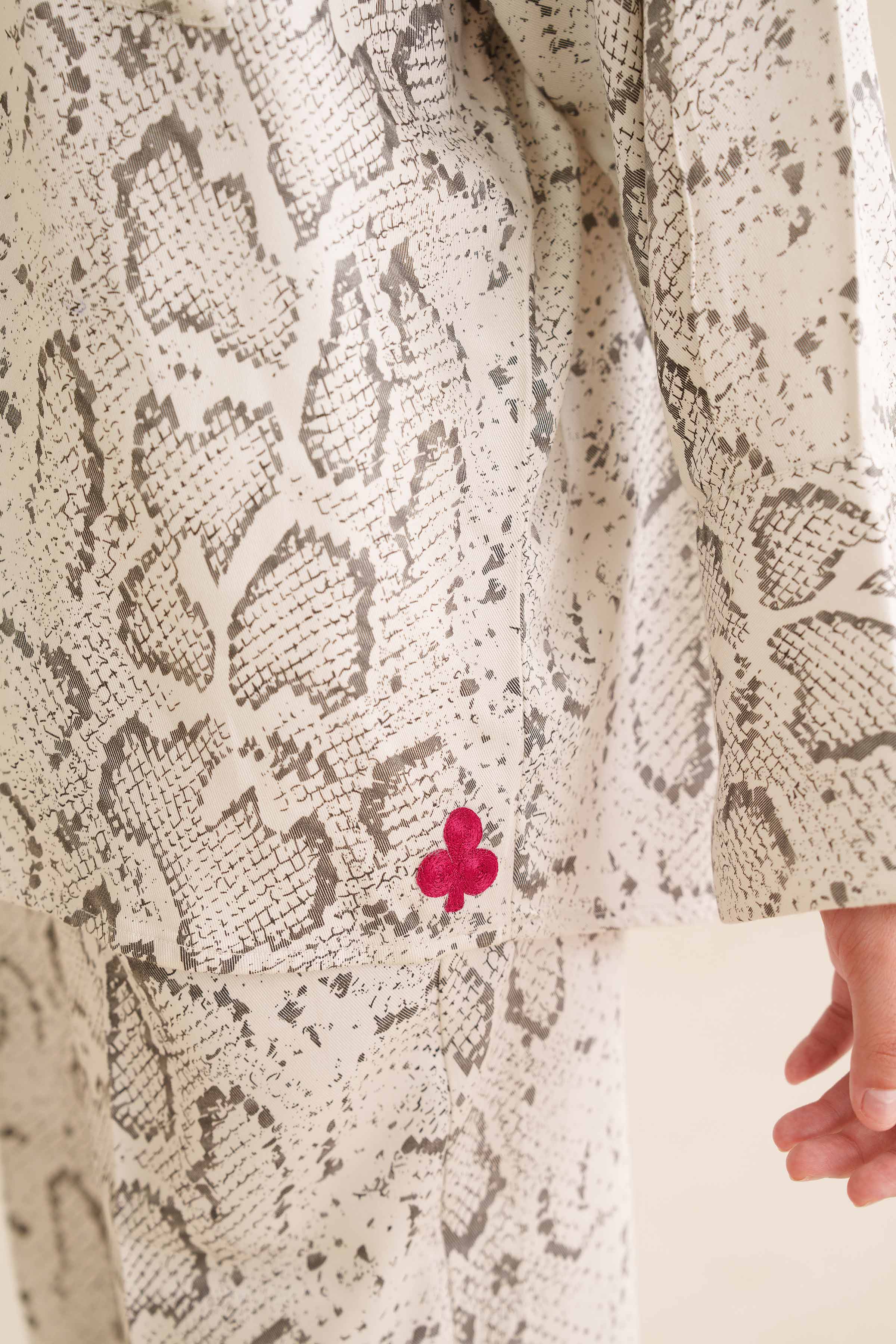 NISHATUAE - White Printed Twill 2-piece Ready to wear Dress