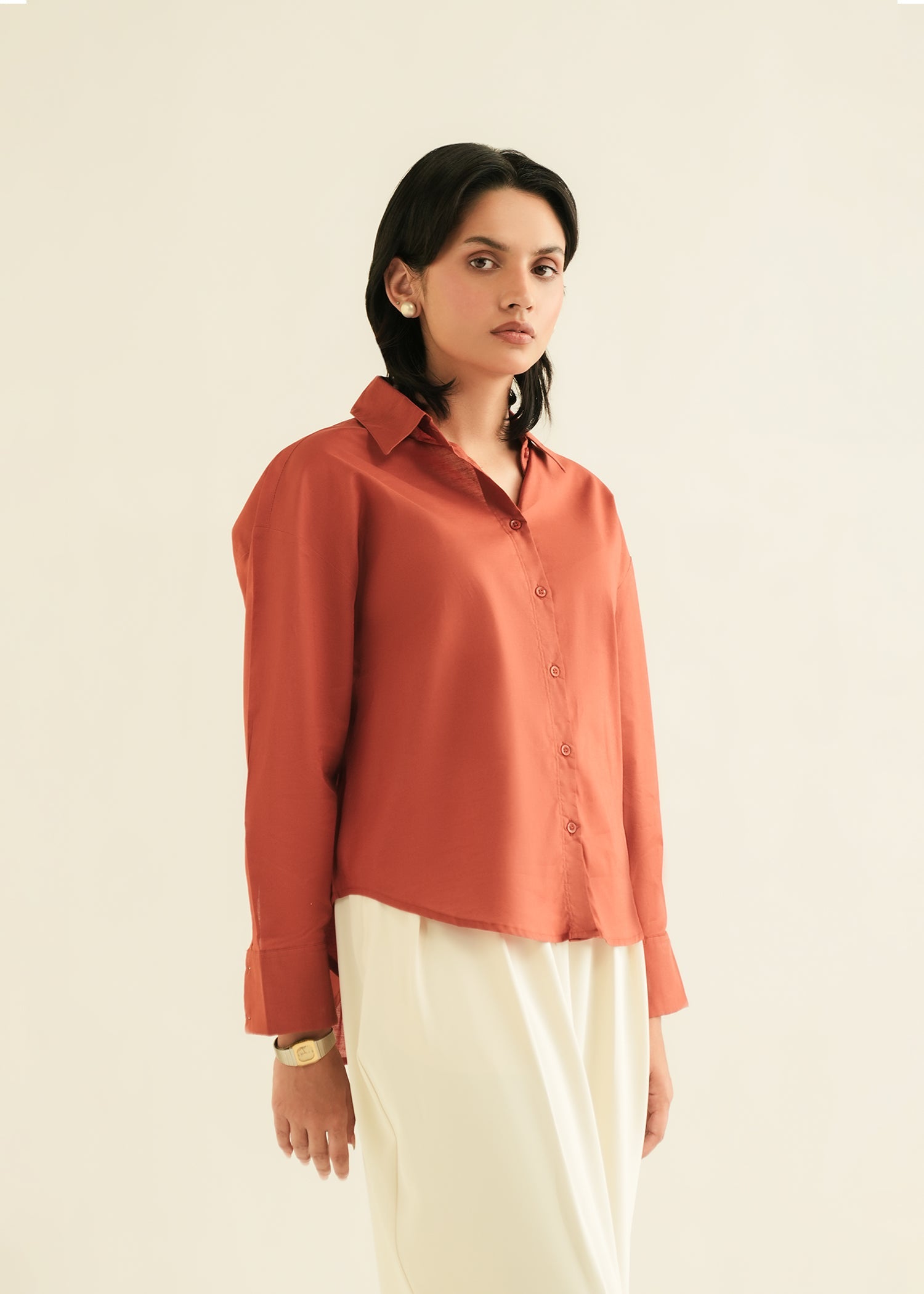 Cotton Button Down Shirt - KOA