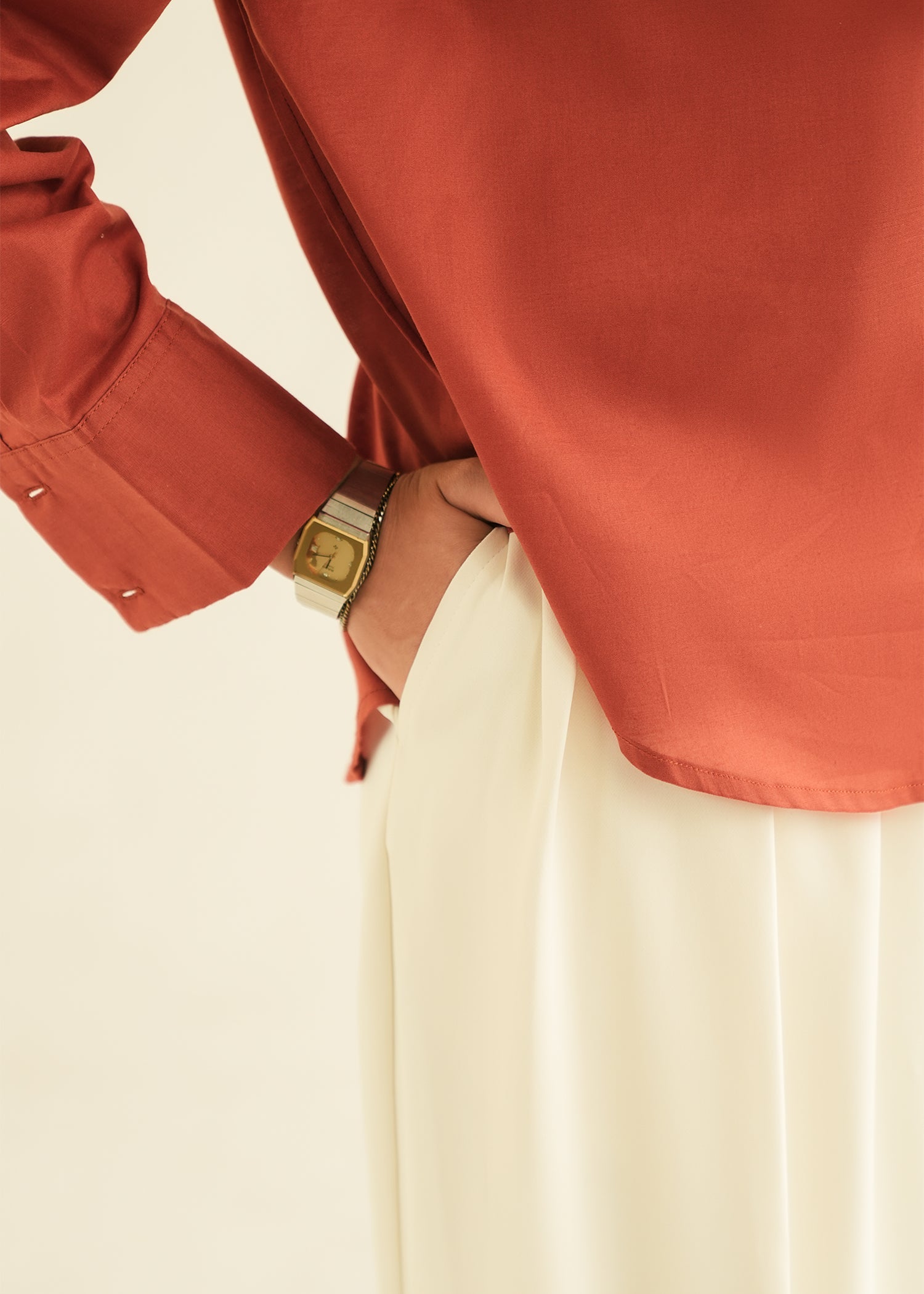 Cotton Button Down Shirt - KOA