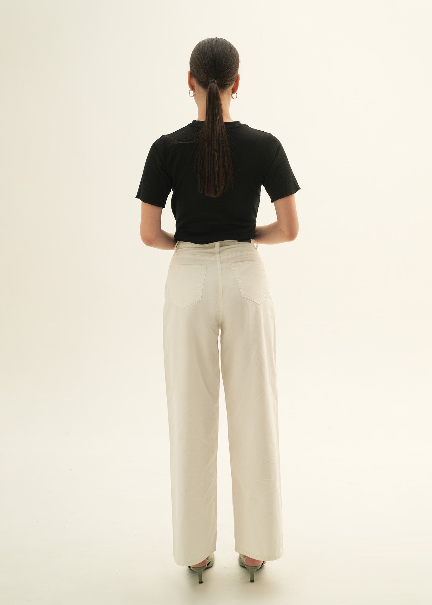 Cropped Wide Leg Jeans - KOA