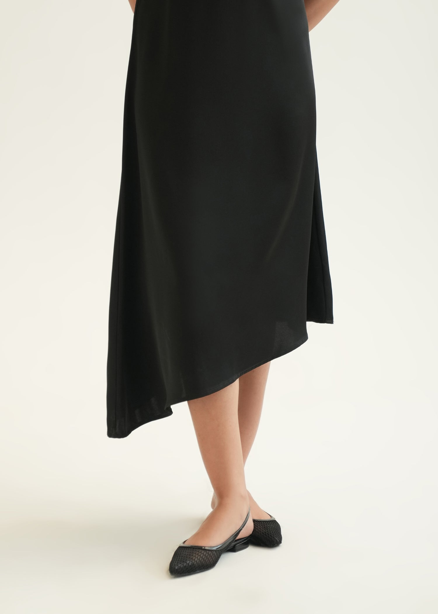 Asymmetrical Satin Dress - KOA