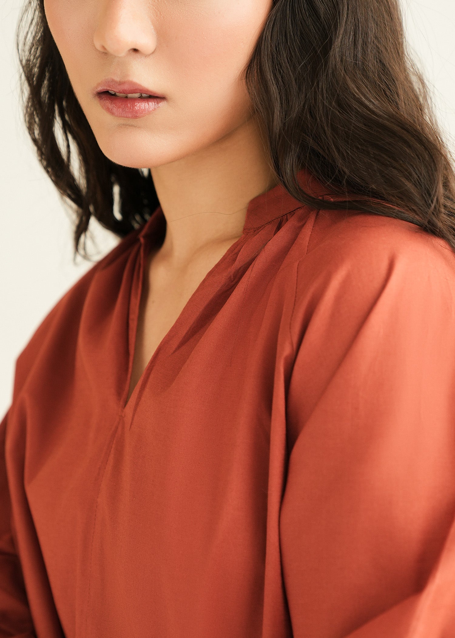 Oversized Gathered Blouse - KOA