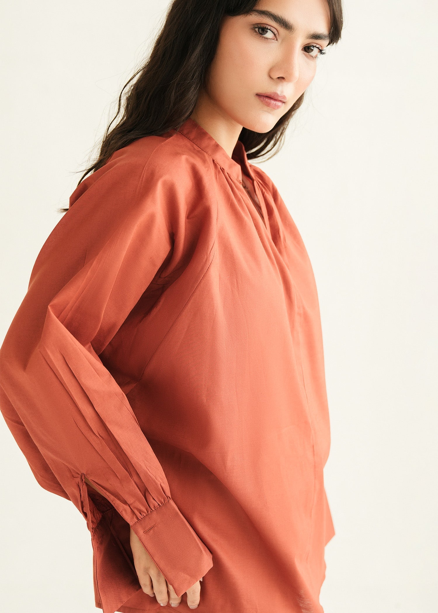 Oversized Gathered Blouse - KOA