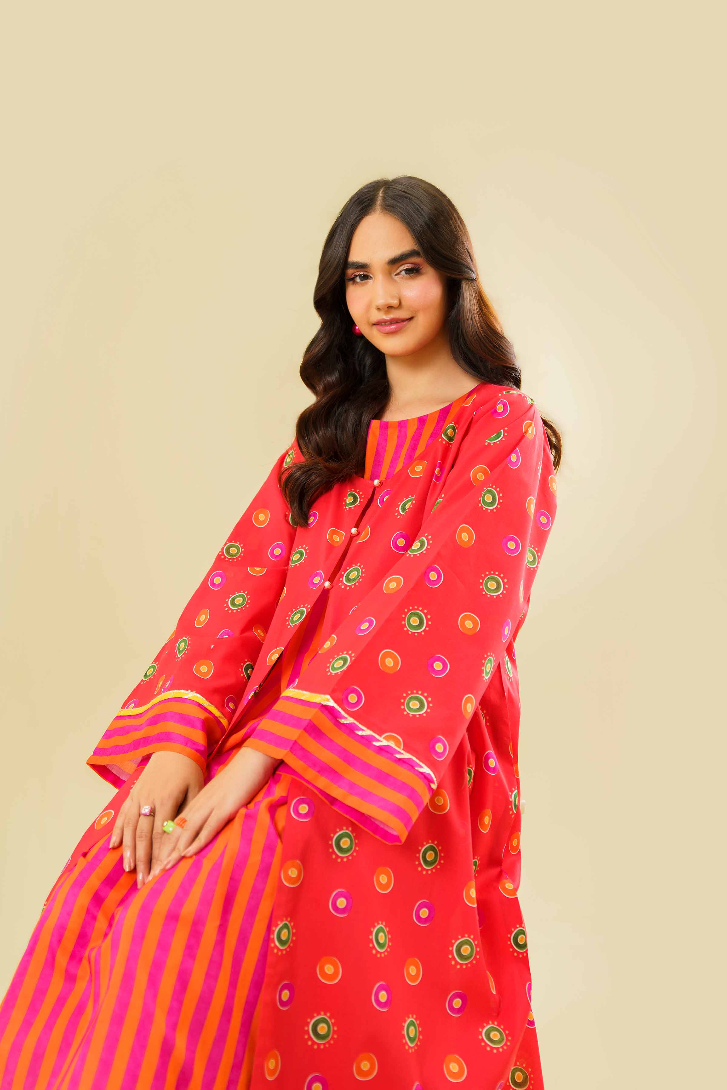 2 Piece - Printed Dress - FE24-62