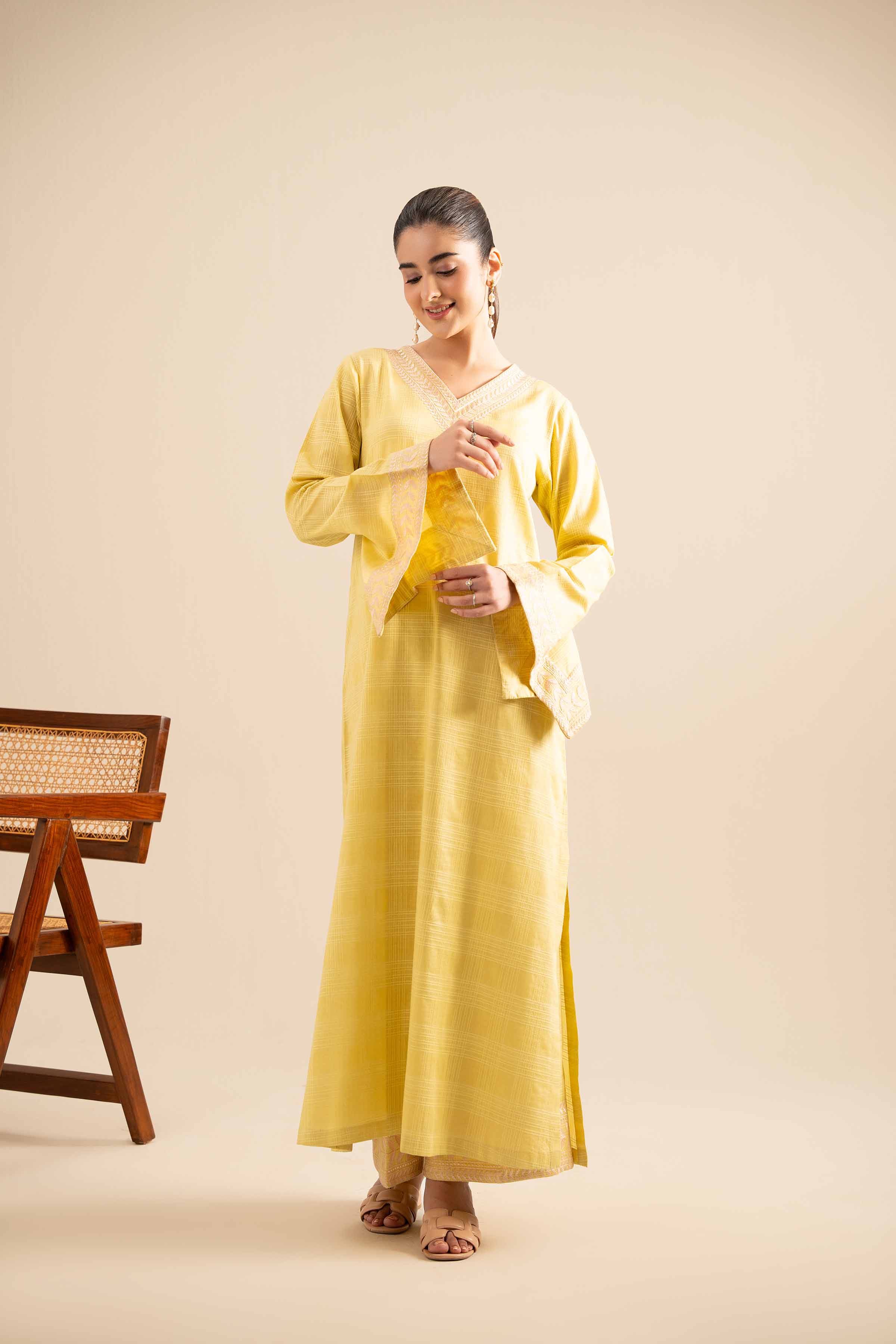 2 Piece - Embroidered Suit - FE25-107