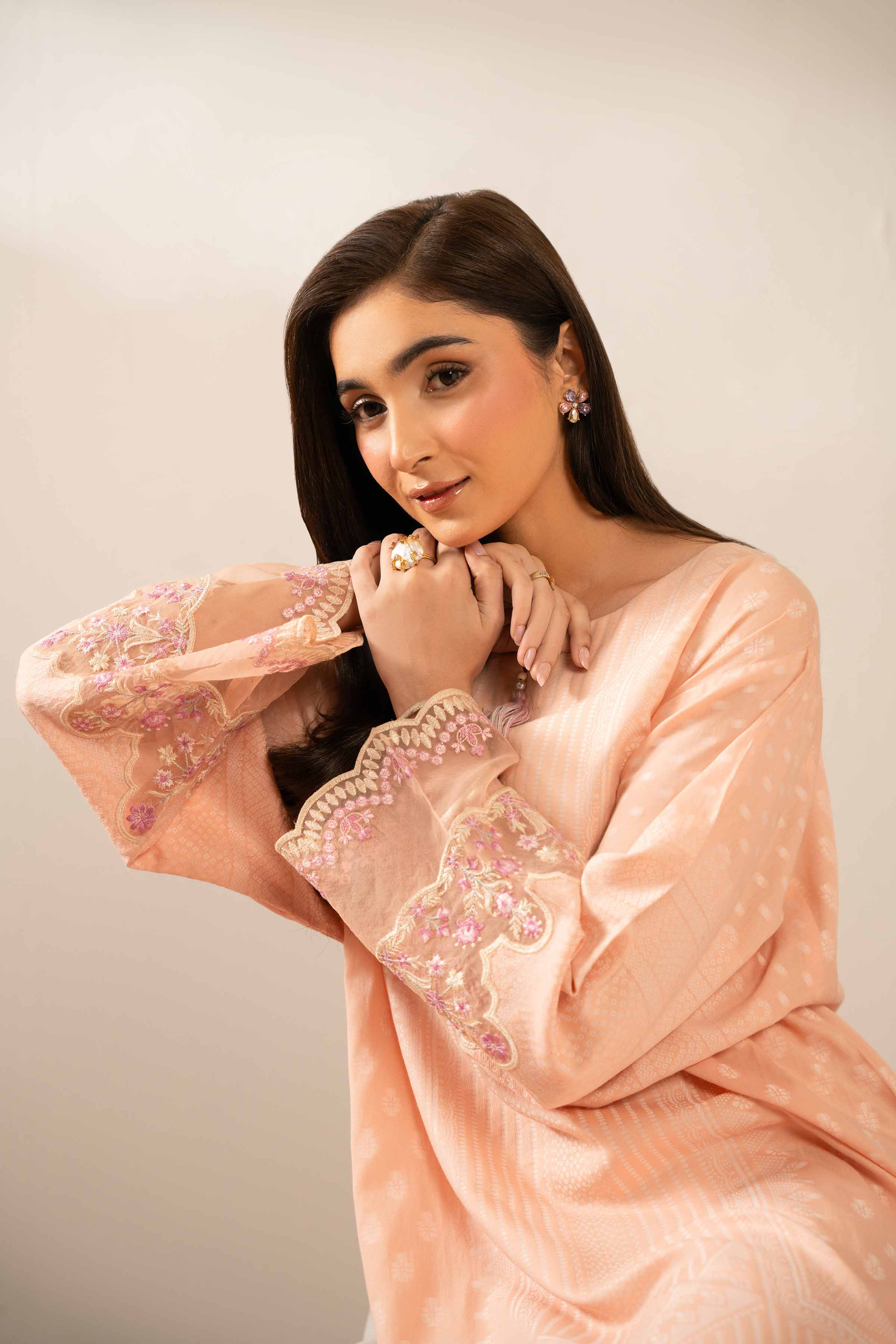 Printed Embroidered Shirt - FE25-119