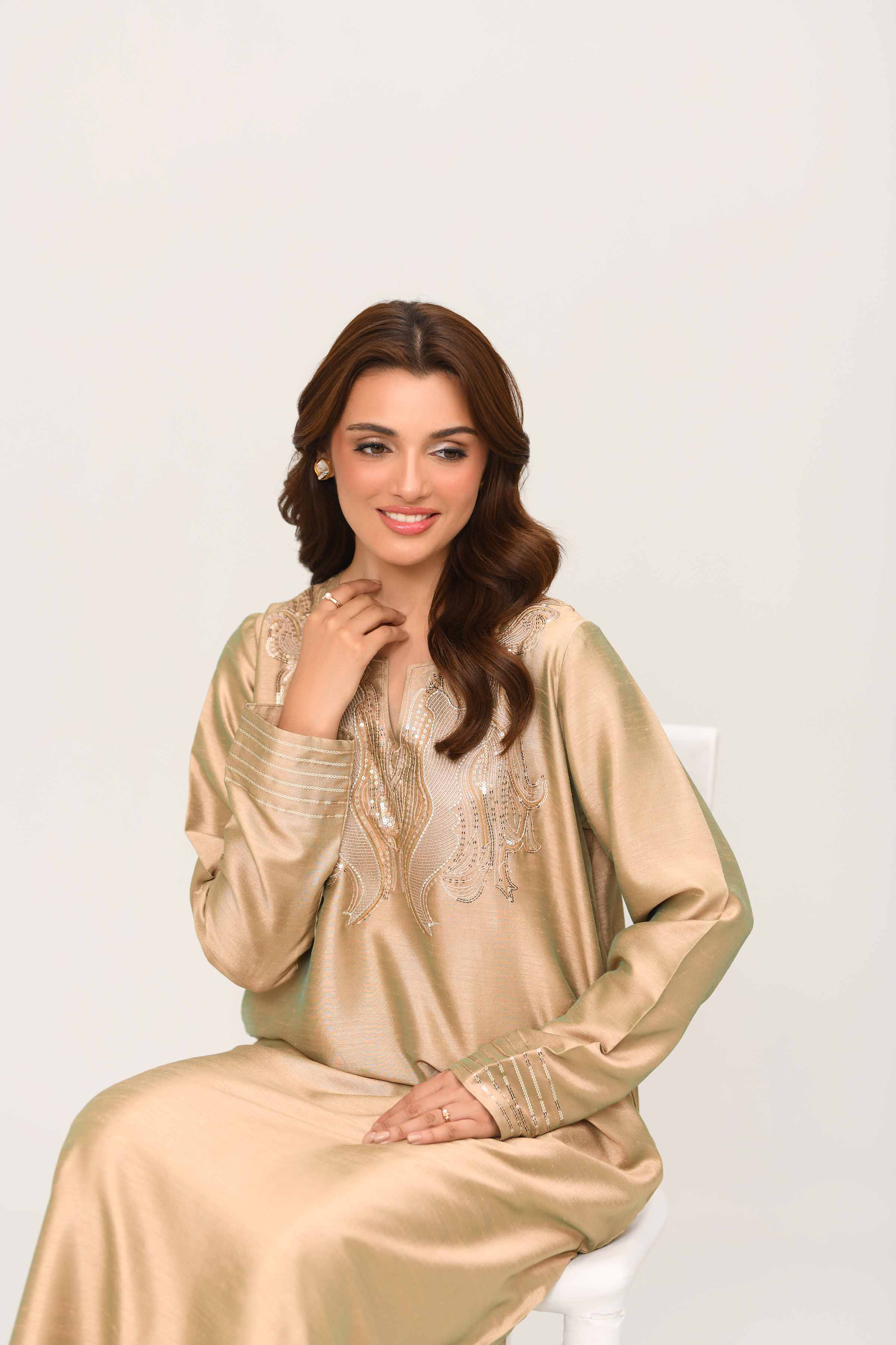 Embroidered Dress - FE25-48