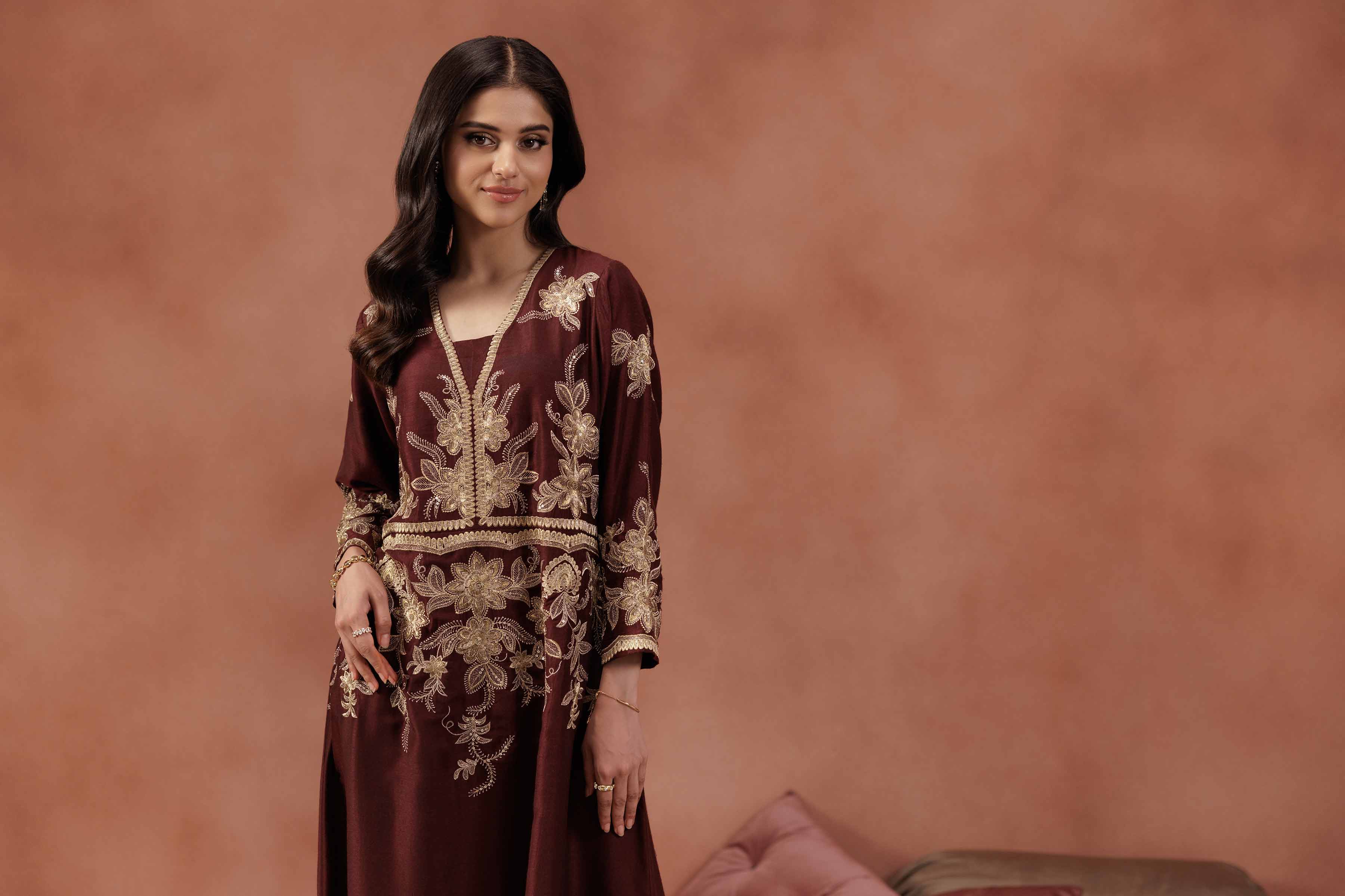 Embroidered Dress - FE25-58