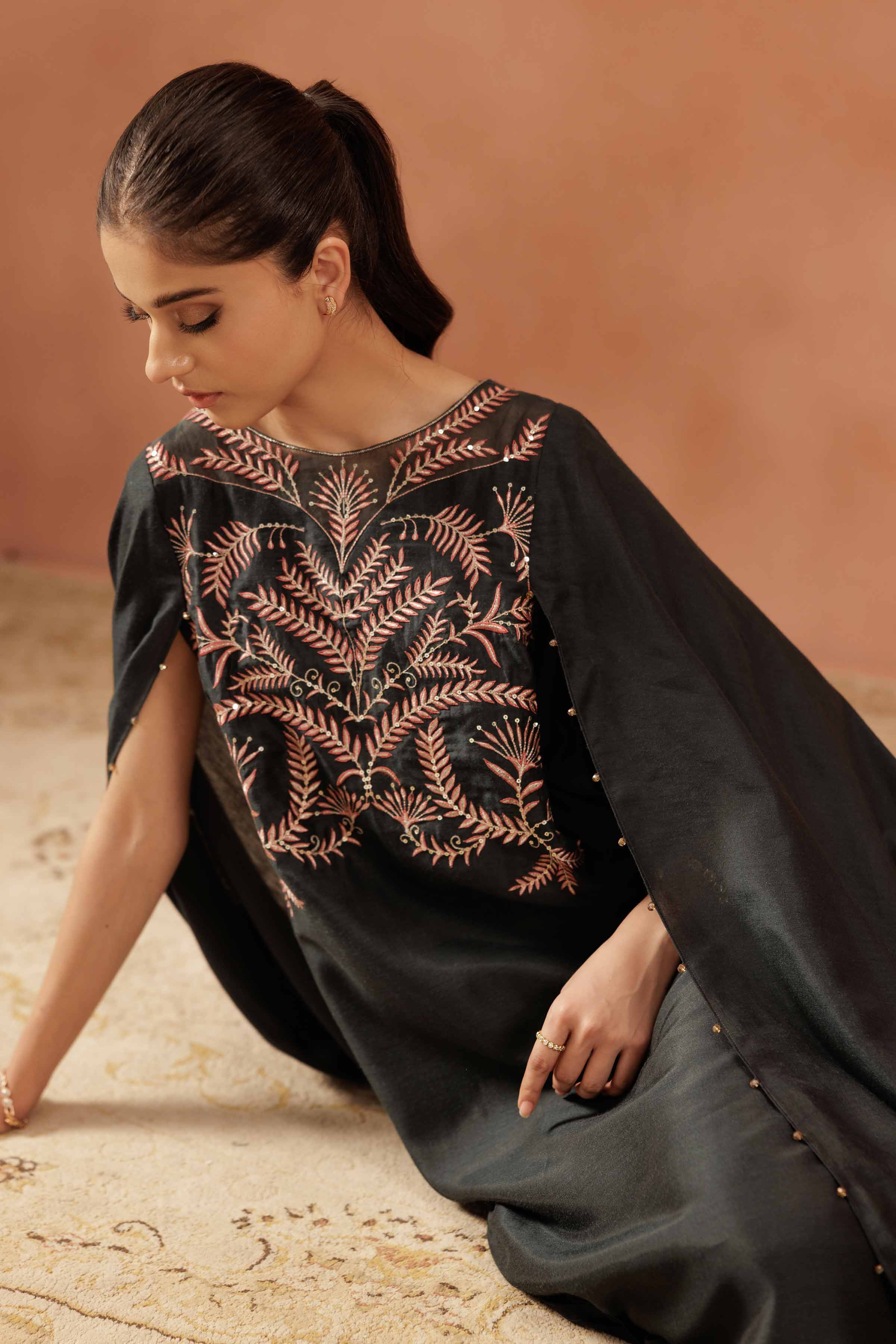 Embroidered Cape - FE25-60
