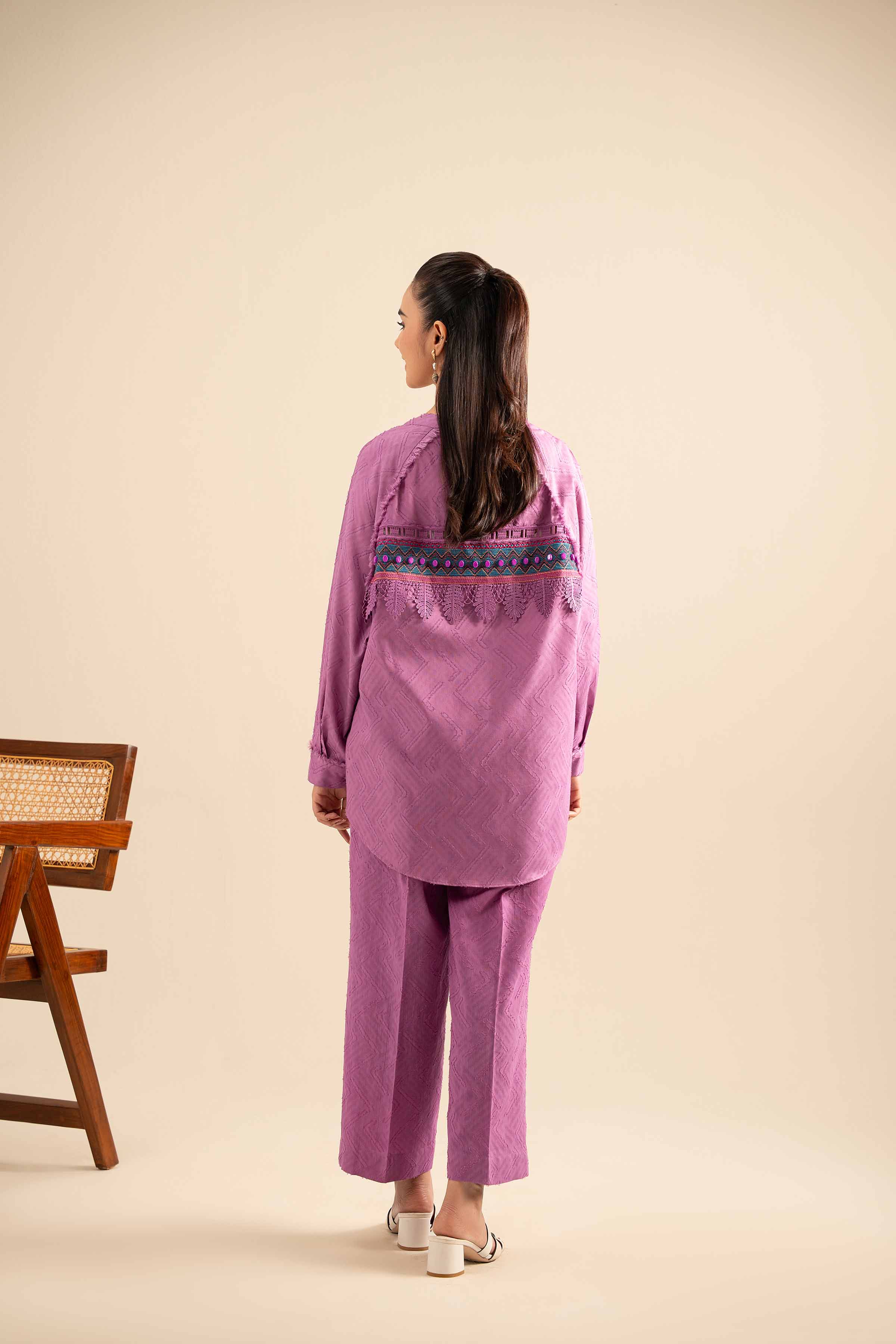 2 Piece - Embroidered Suit - FE25-76