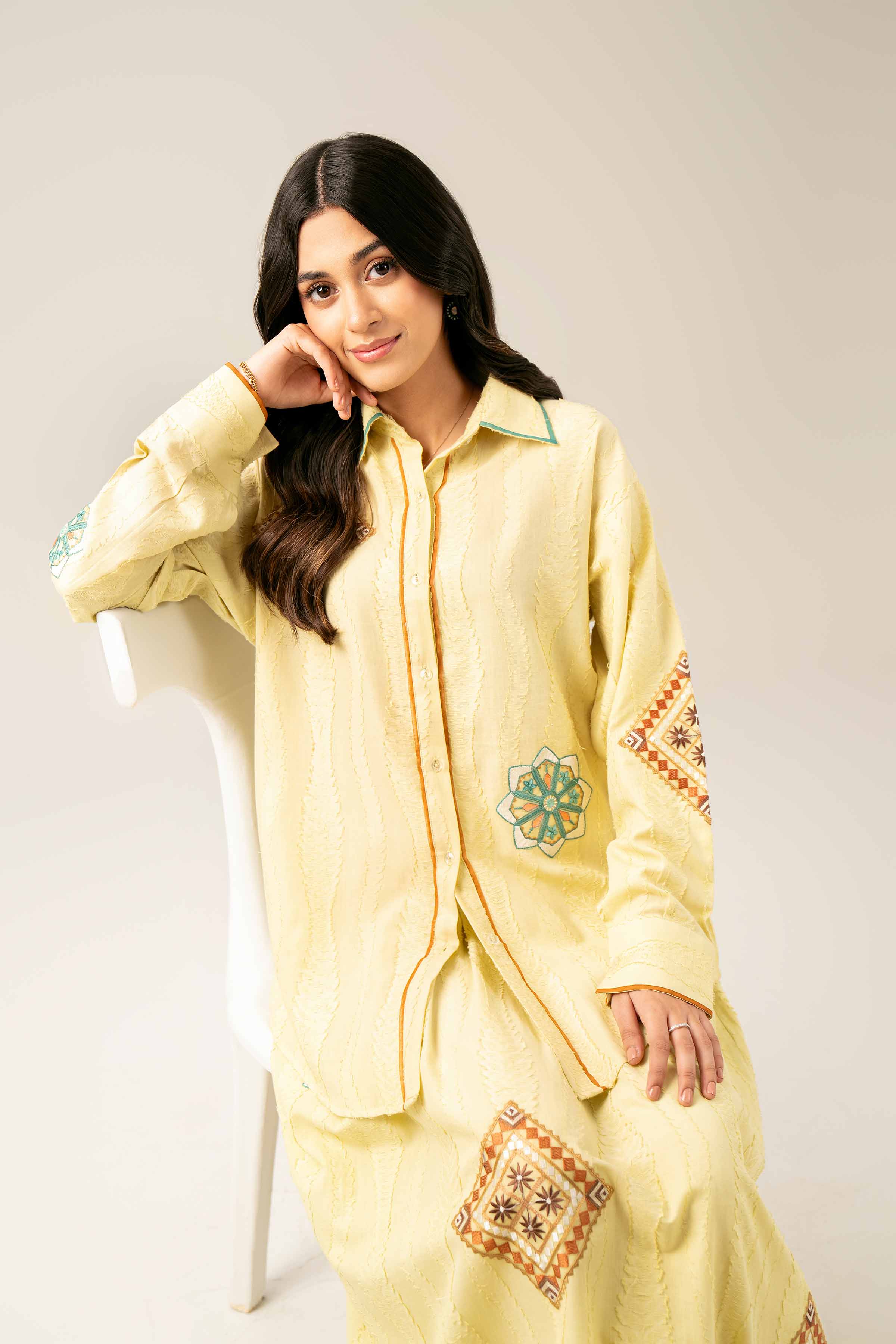 2 Piece - Embroidered Suit - FE25-87