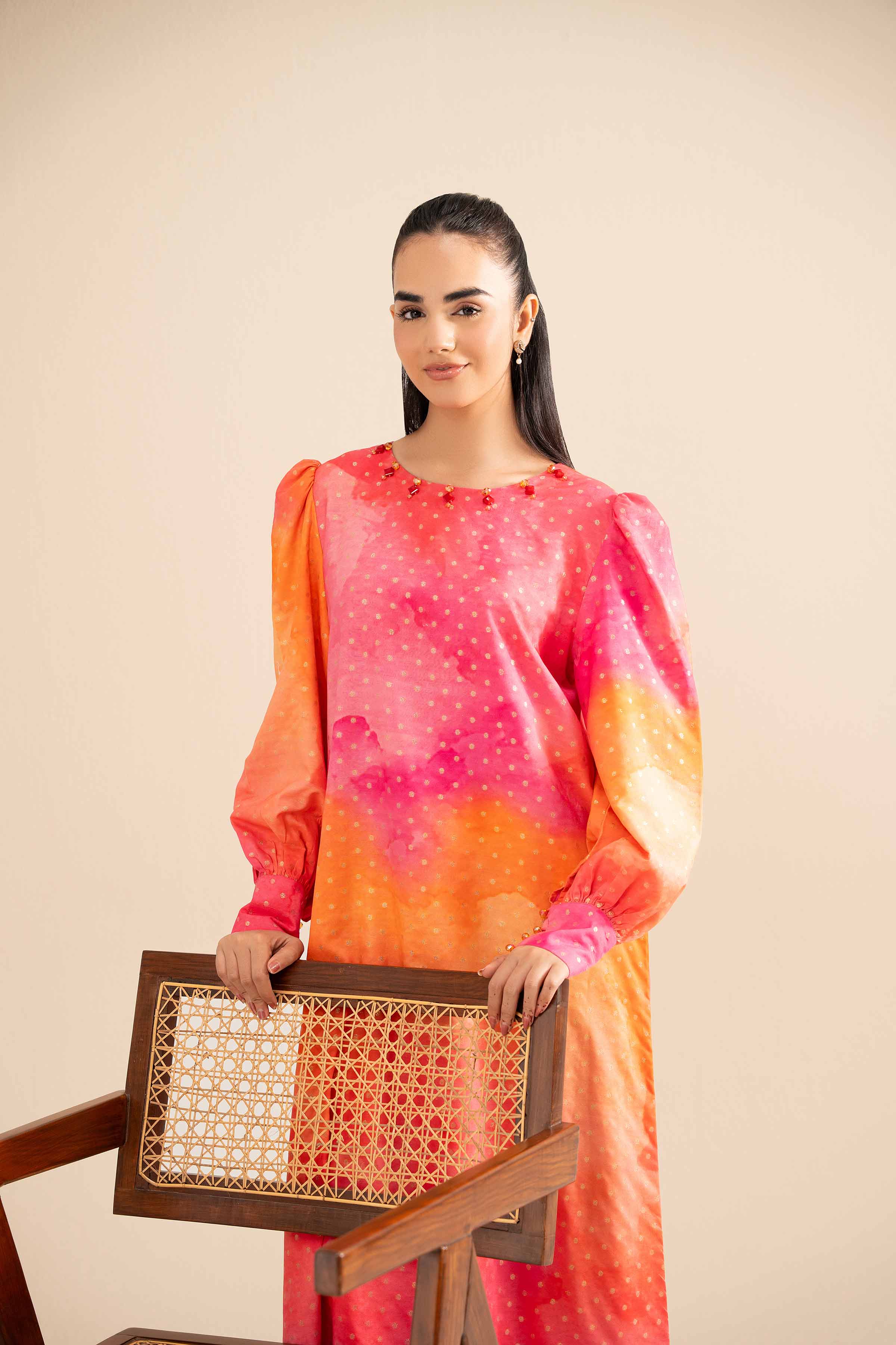 NISHATUAE - Multi Printed Monar Ready to wear Jalabiya