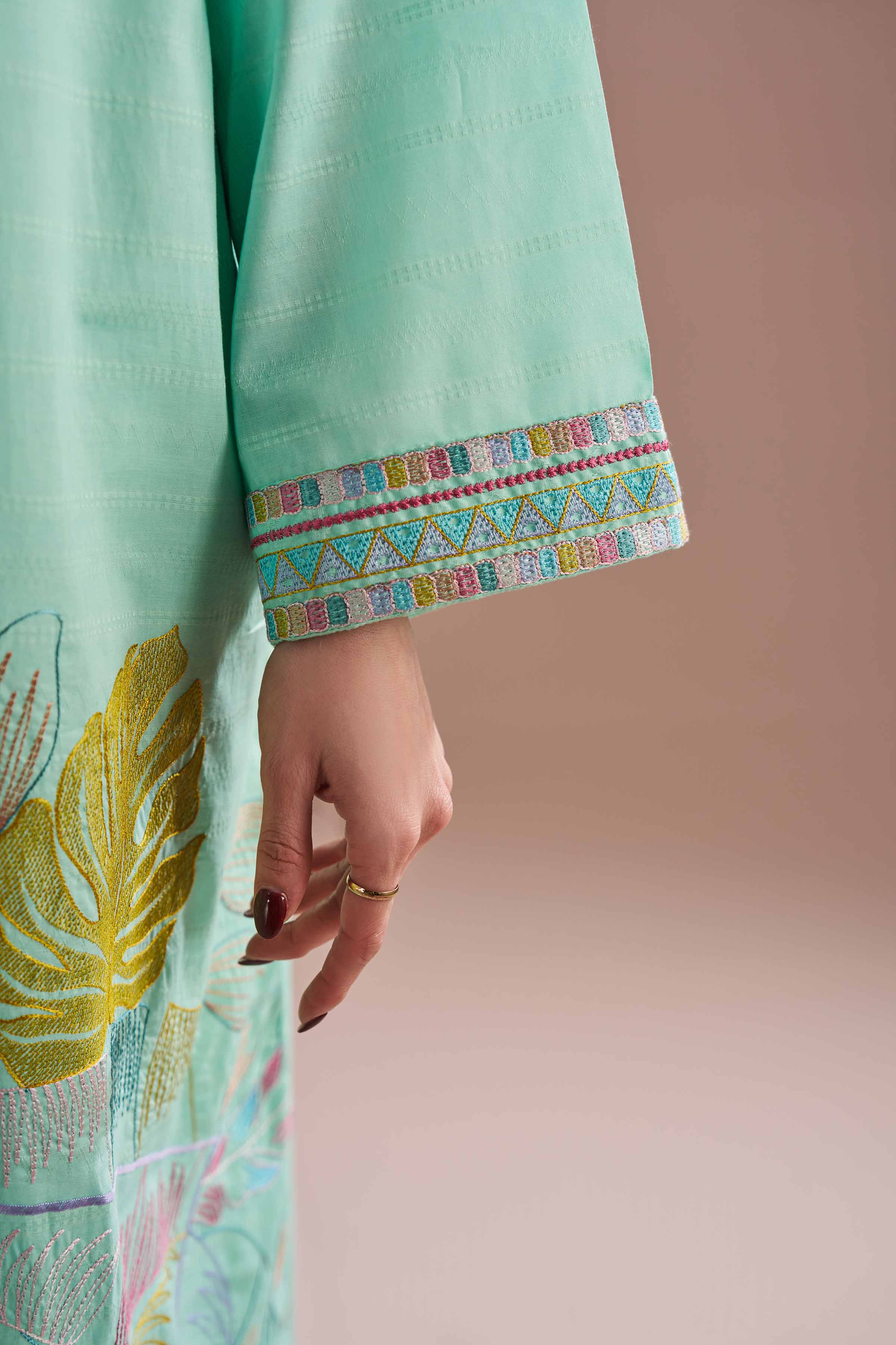 Embroidered Dress - FE26-30 Blue Lawn 1PC Embroidered READY TO WEAR