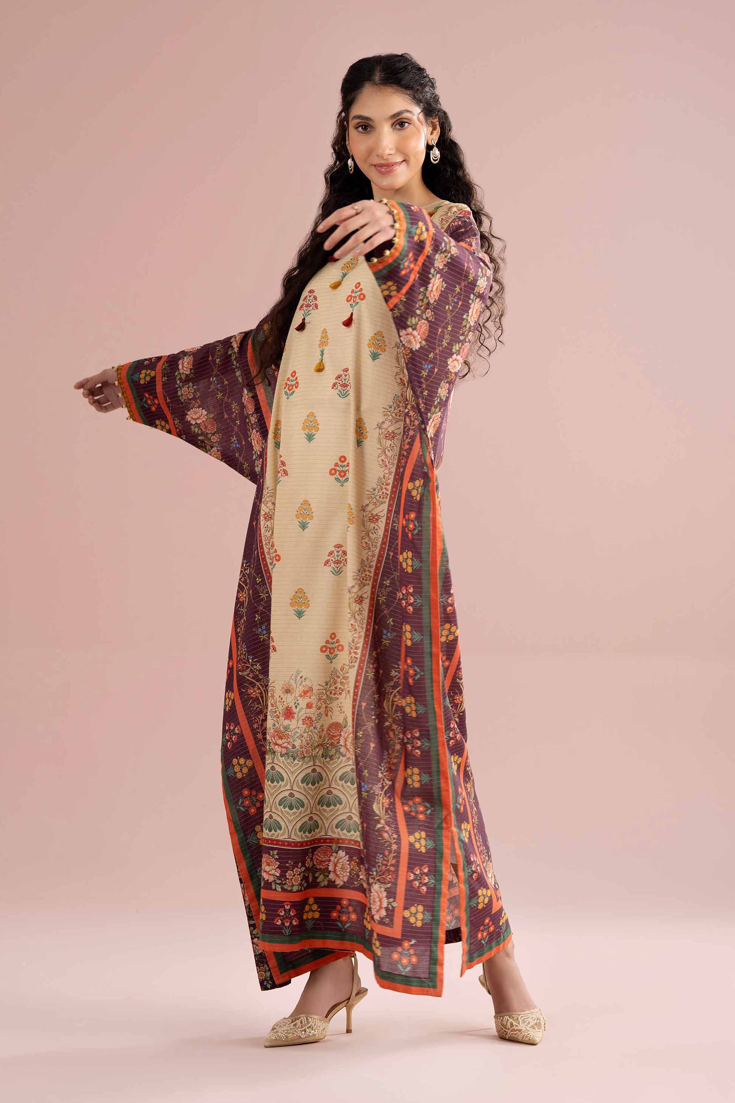 Printed Shirt - FE26-52 Beige Lawn 1PC Printed
