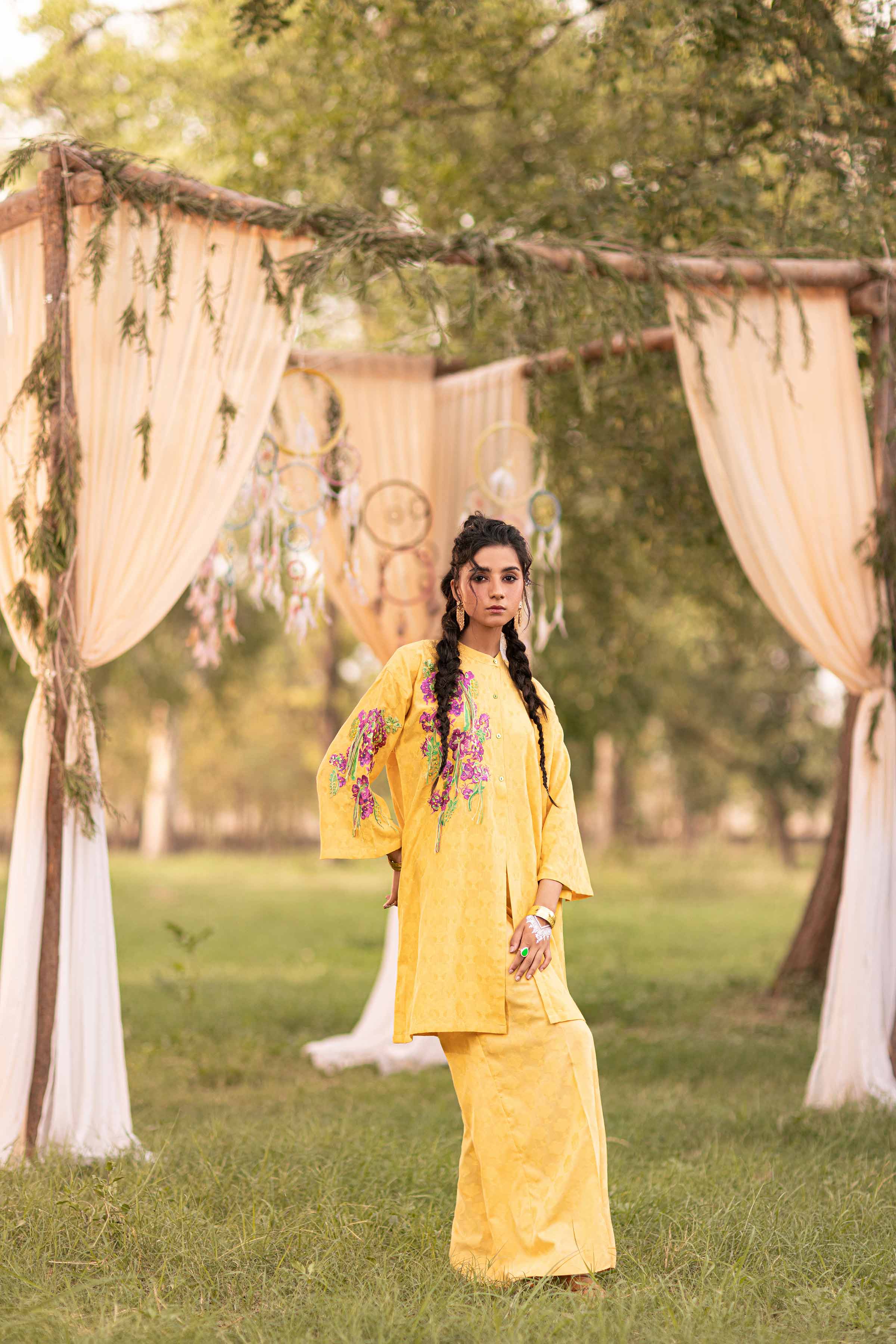 2 Piece - Embroidered Suit - FS24-64